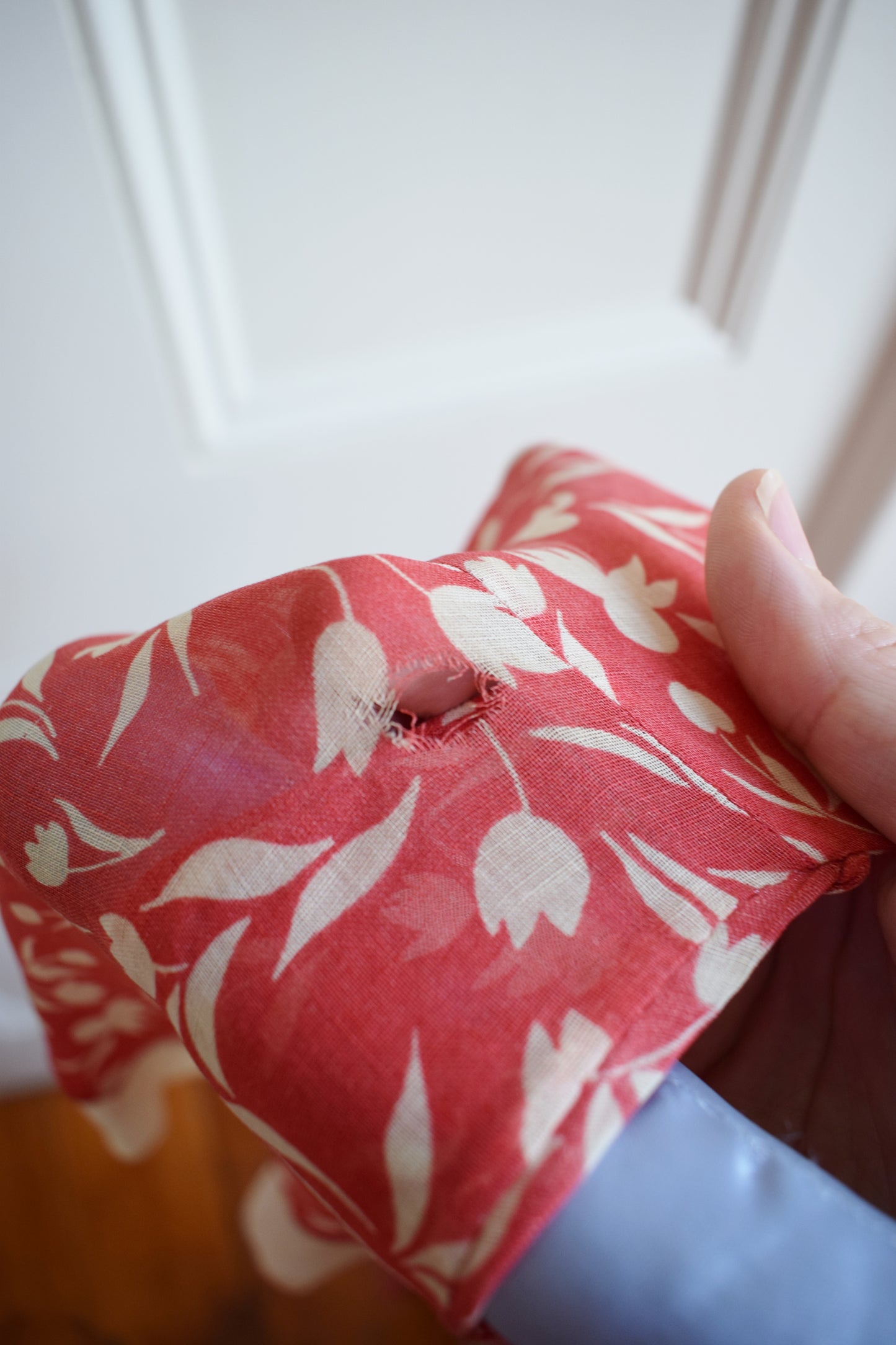 1920s/30s Red Floral Dress | wounded bird