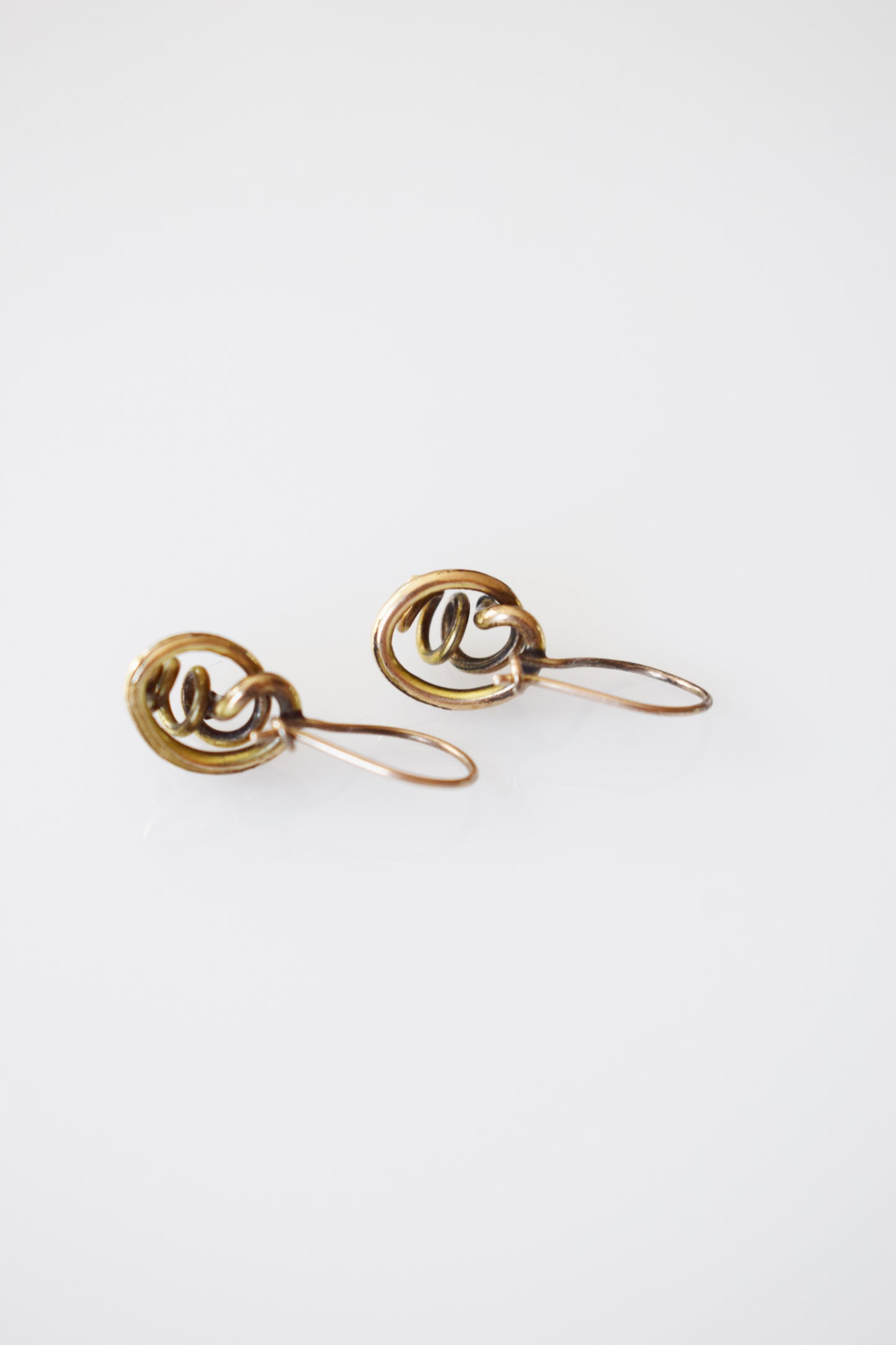Antique Petite Gold-fill Victorian Love Knot Earrings