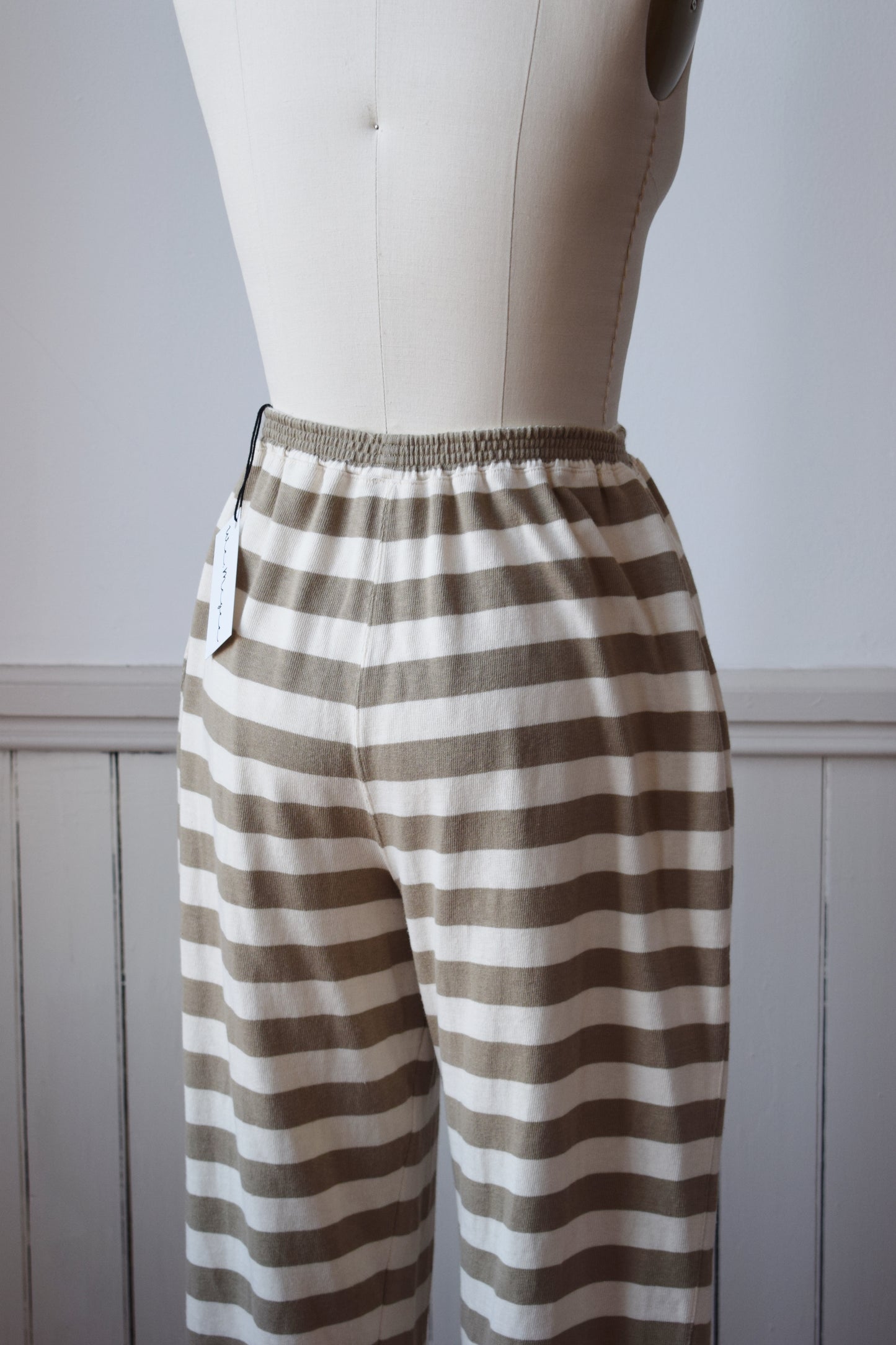Vintage Striped Cotton Lounge Pants | S