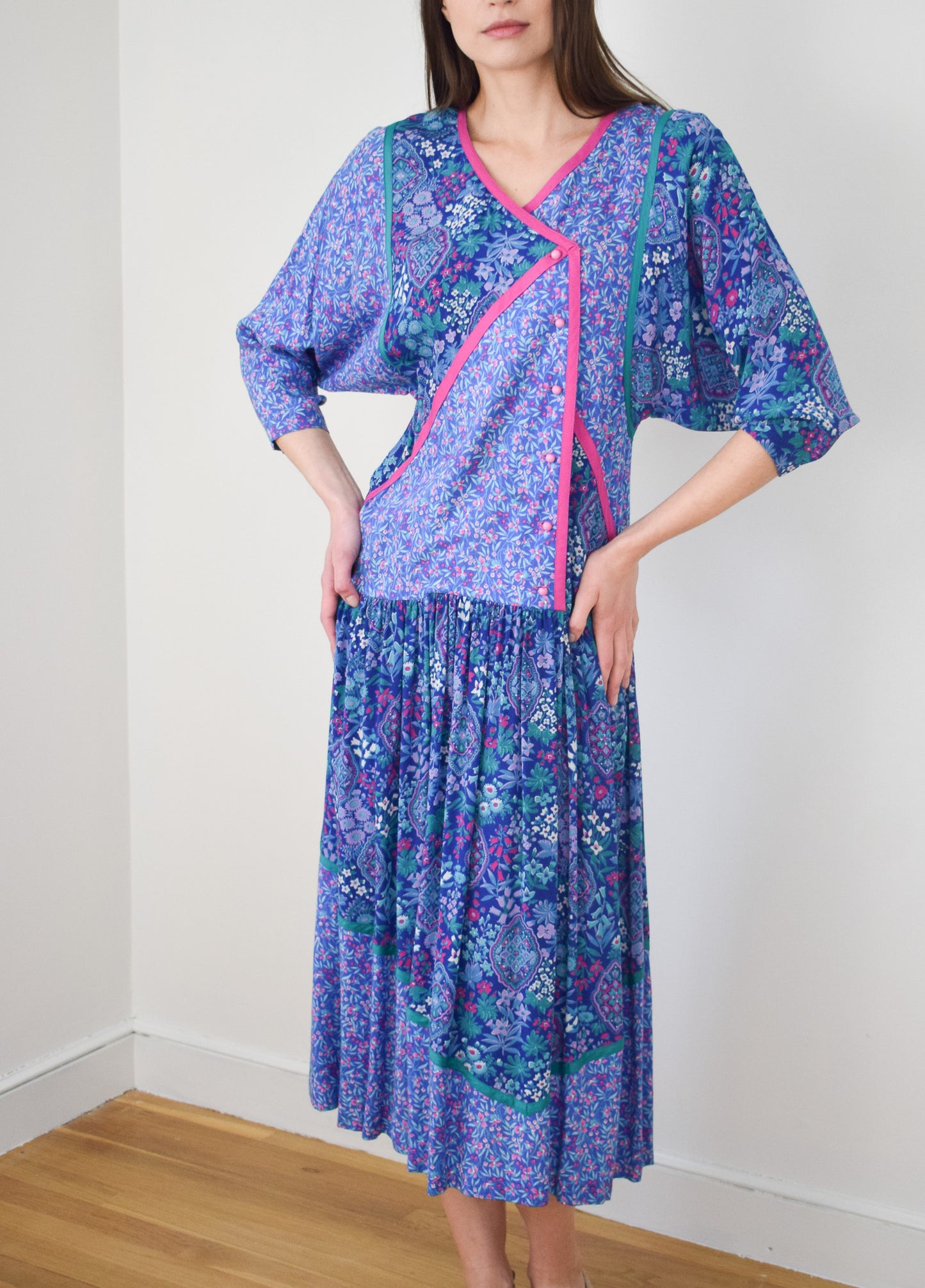 Mixed Floral Print Dress by Belle France | XS/S