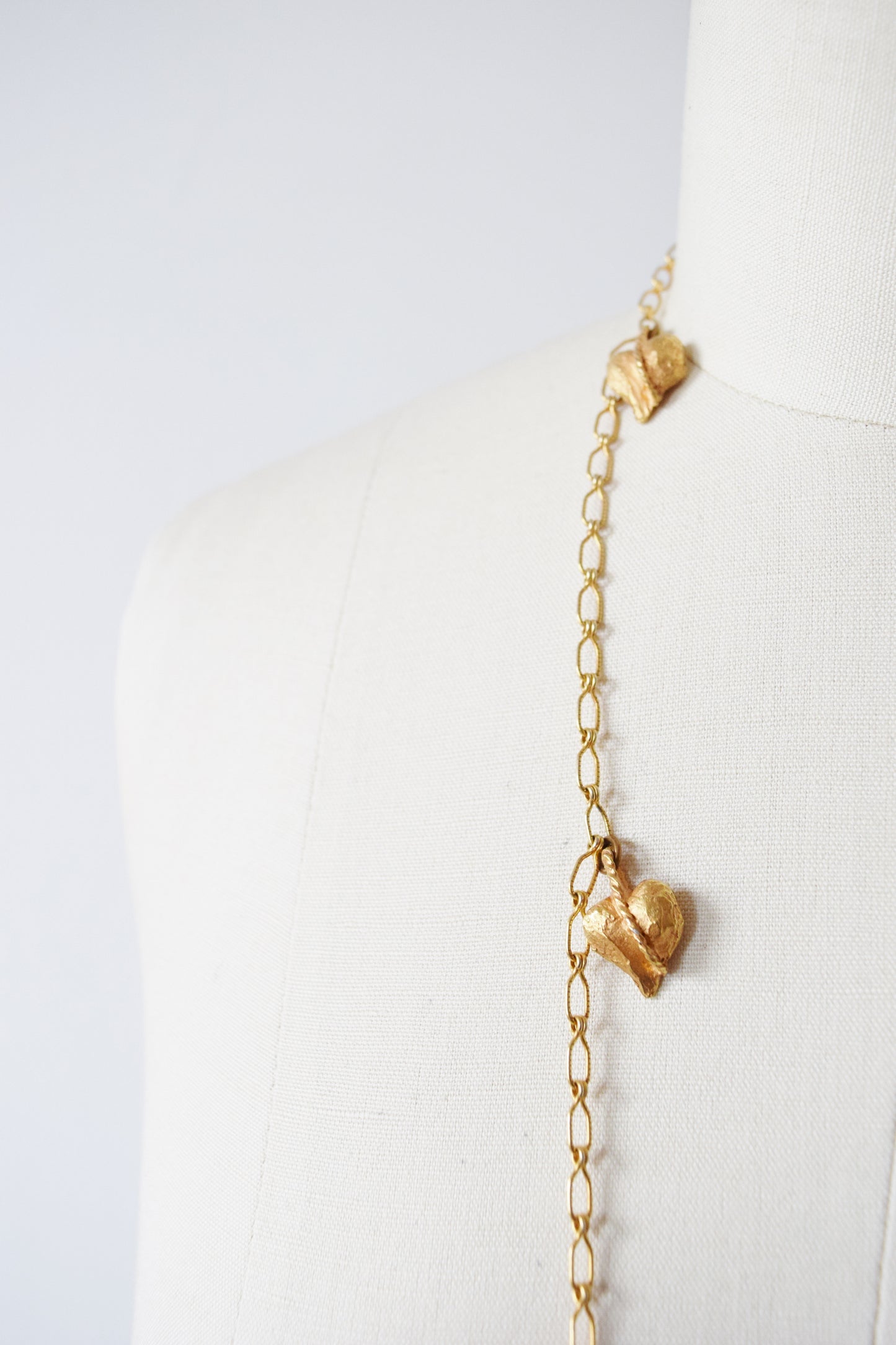 Vintage Bound Hearts Necklace