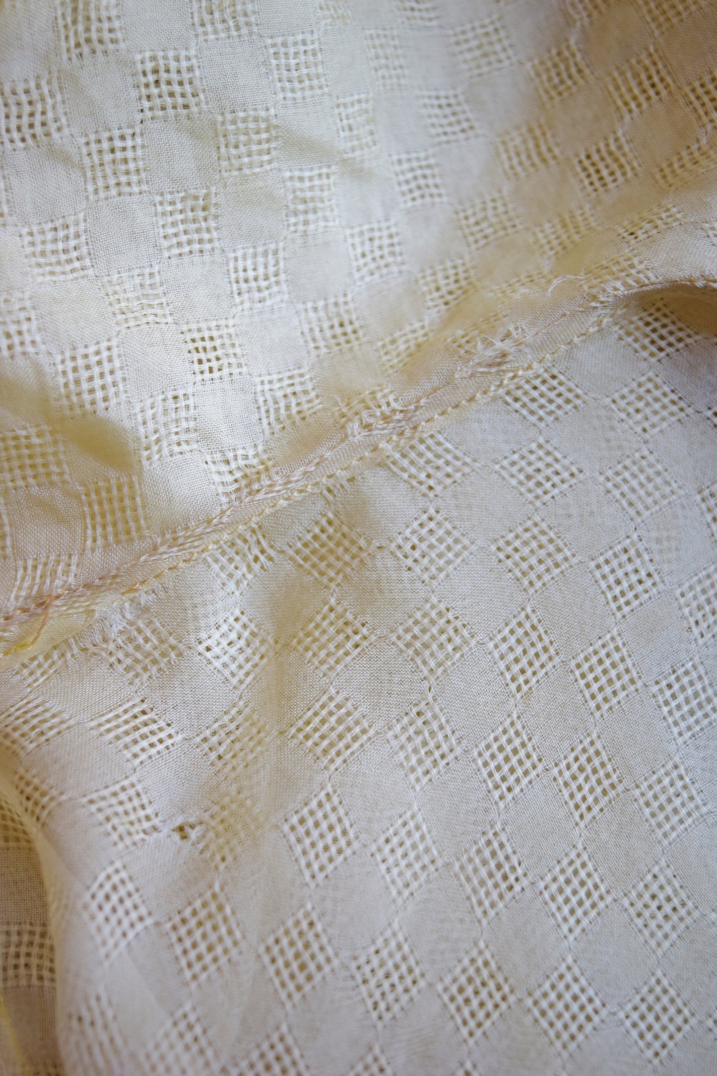 RESERVED Lemon Yellow Puff Sleeve Blouse | 1930s | XXS/XS