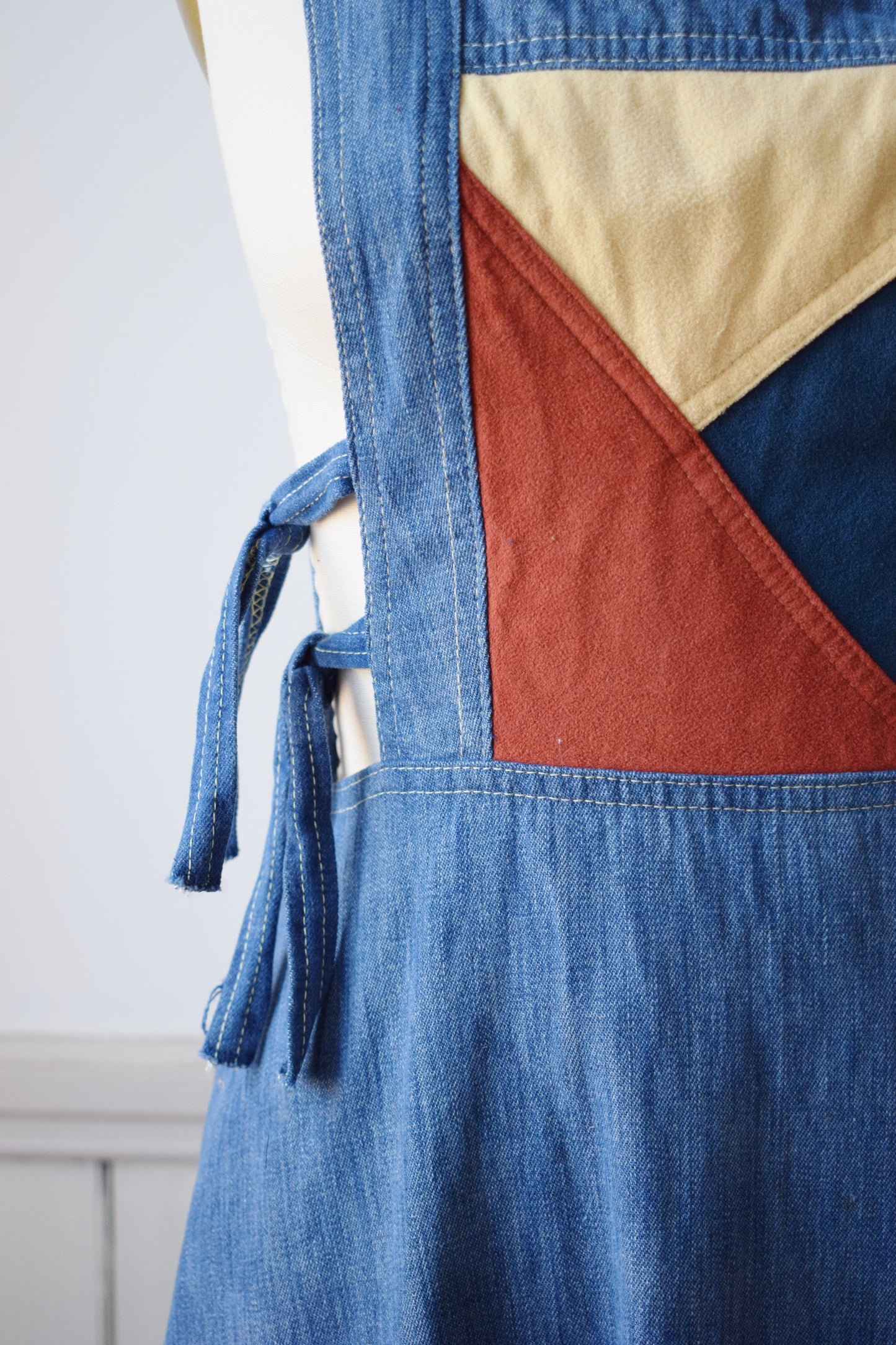 Denim Pinafore Dress | XS/S