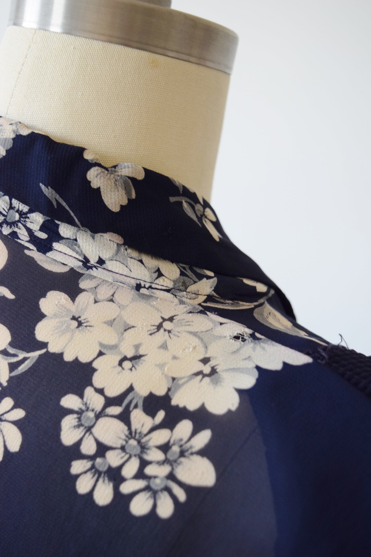 Sepia Tone Floral Frock | 1940s | L/PL