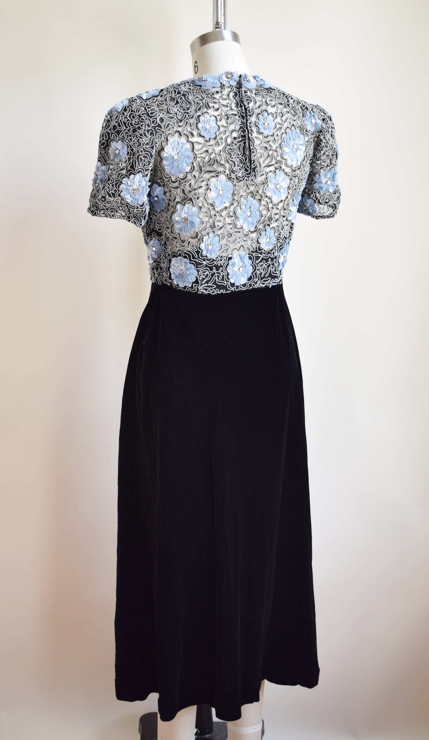 1930s Sequin and Velvet Dress | wounded bird