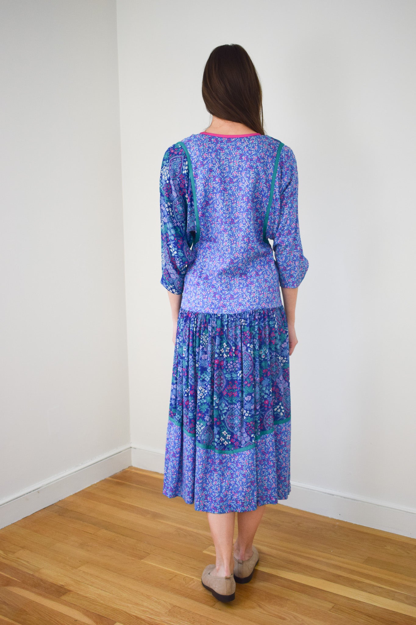 Mixed Floral Print Dress by Belle France | XS/S