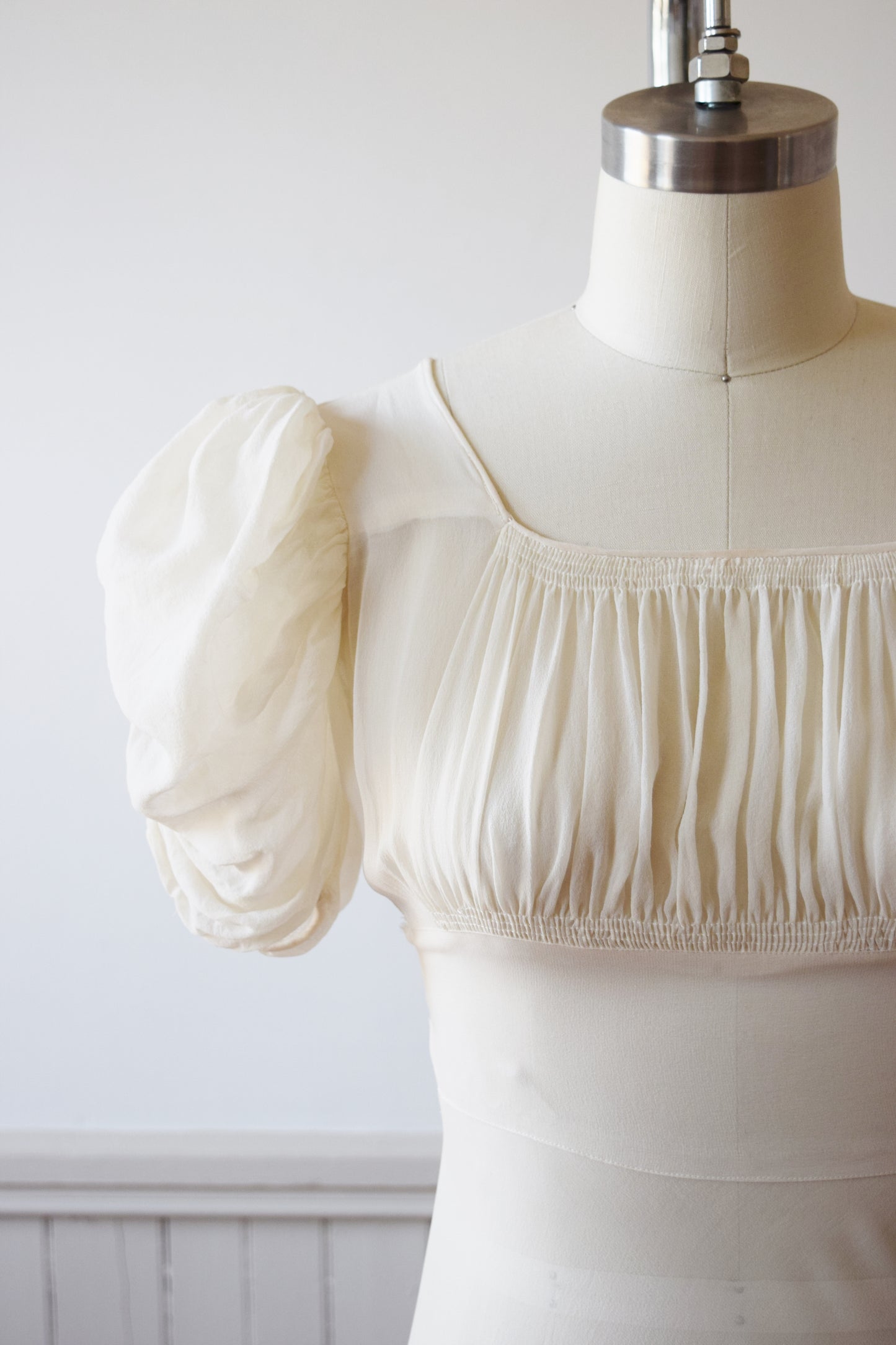 1930s Ivory Silk Gown | XS