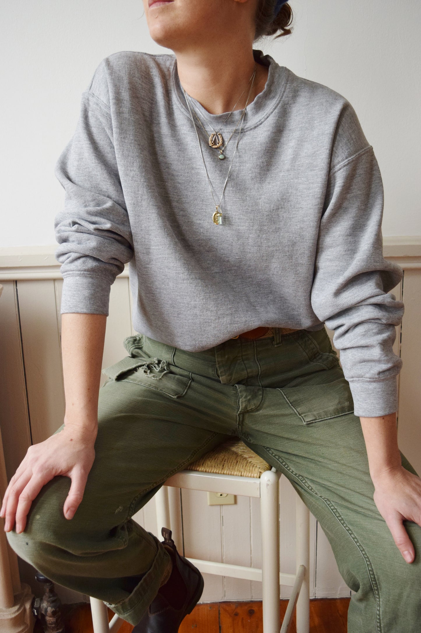 Heather Grey Crewneck | M/L