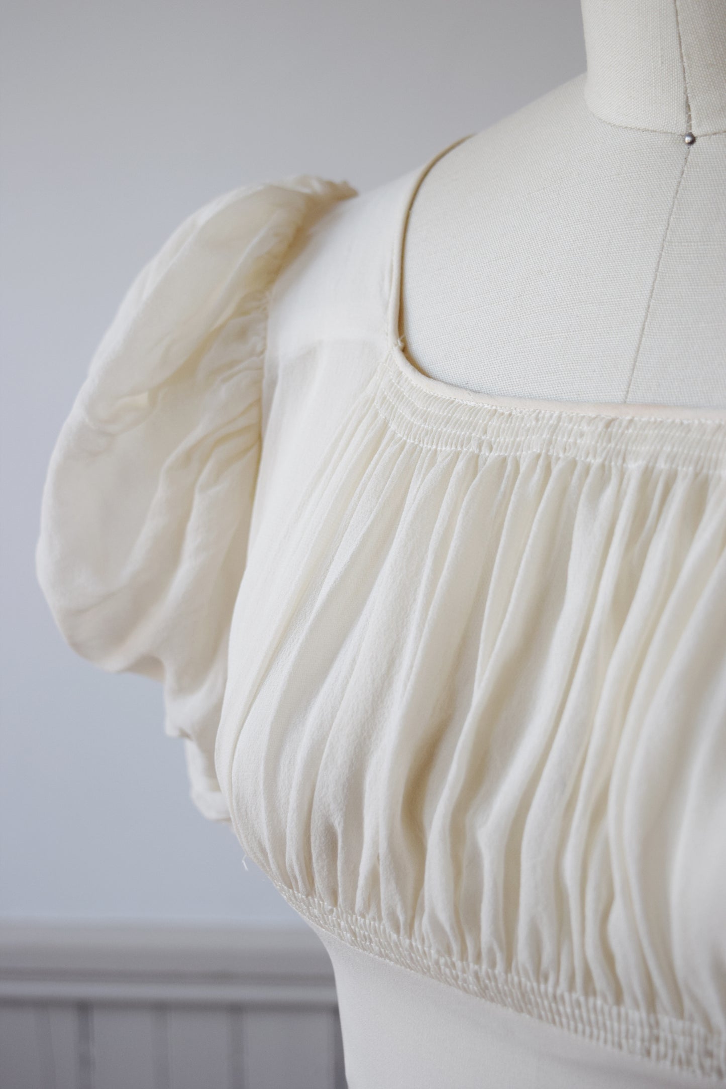 1930s Ivory Silk Gown | XS