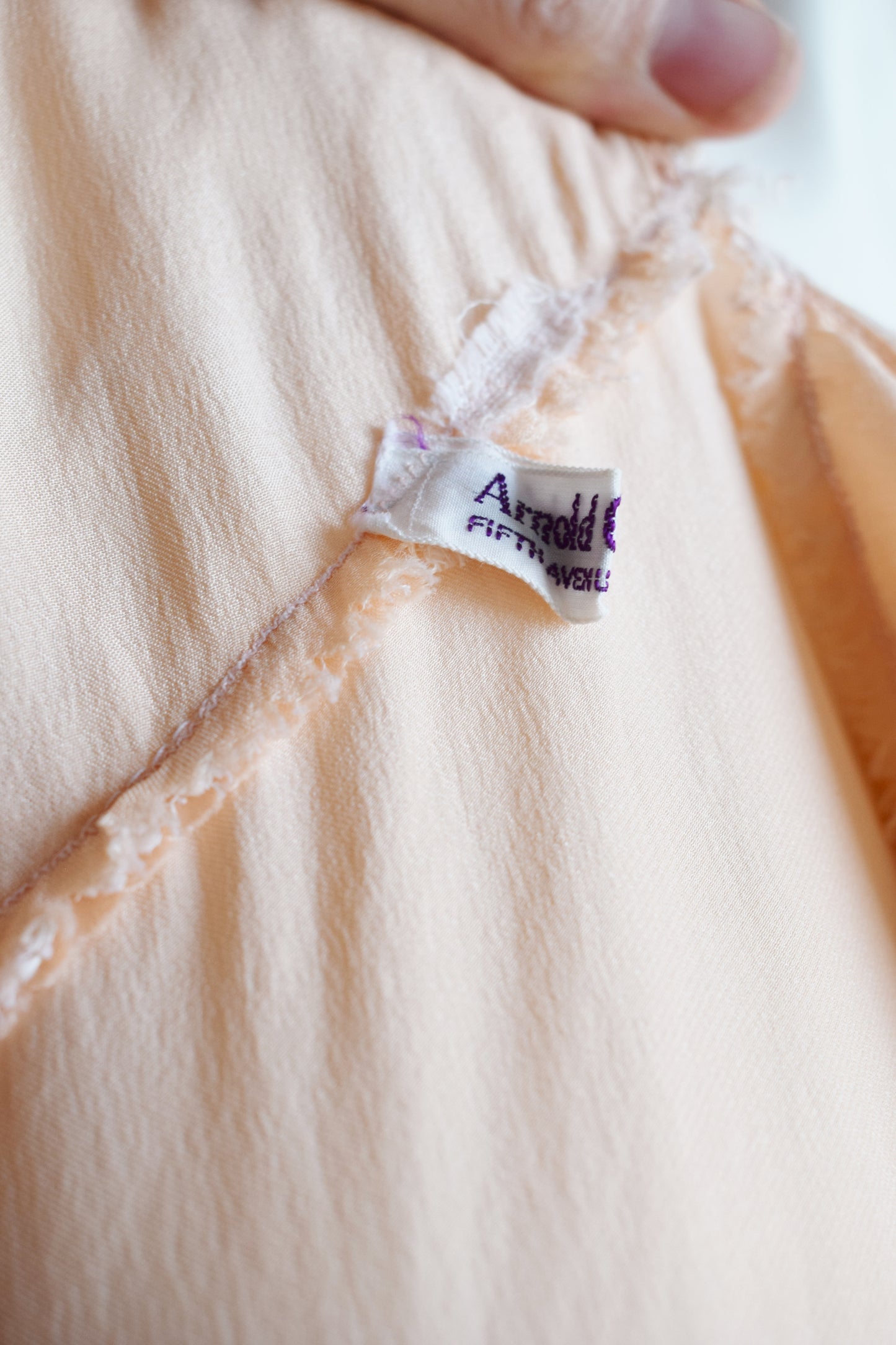 1930s Silk and Lace Nightie Dress | L/XL | wounded bird