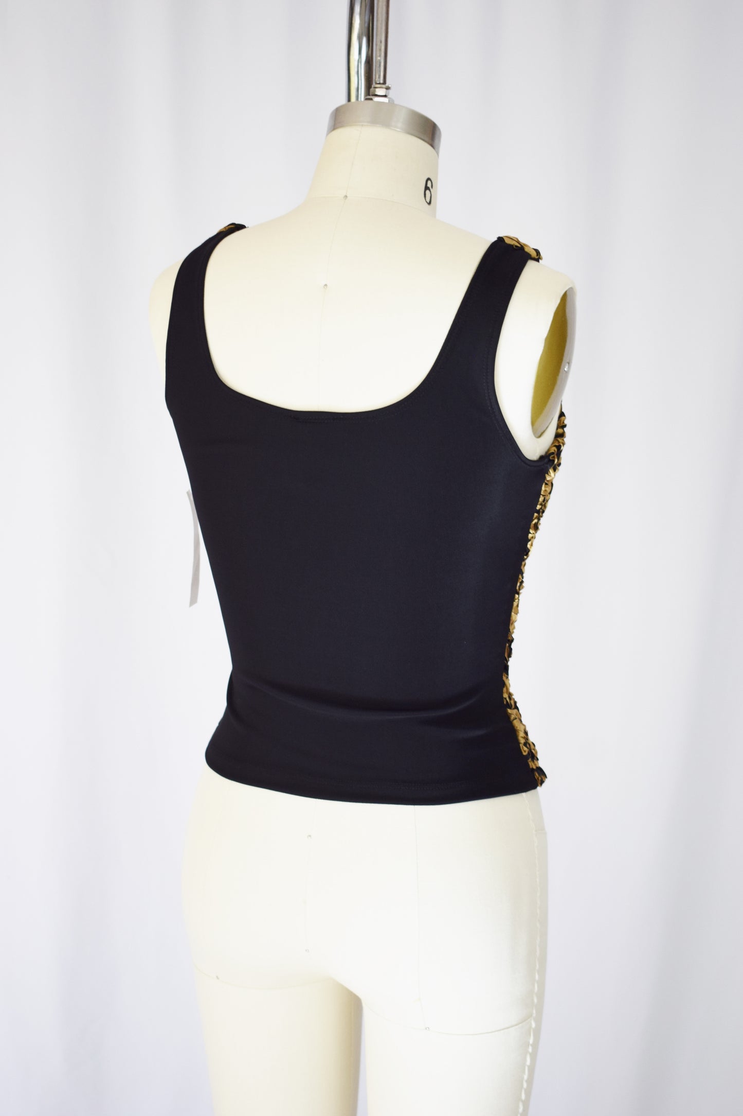 1990s Gold Ribbon Bodice | XS/S