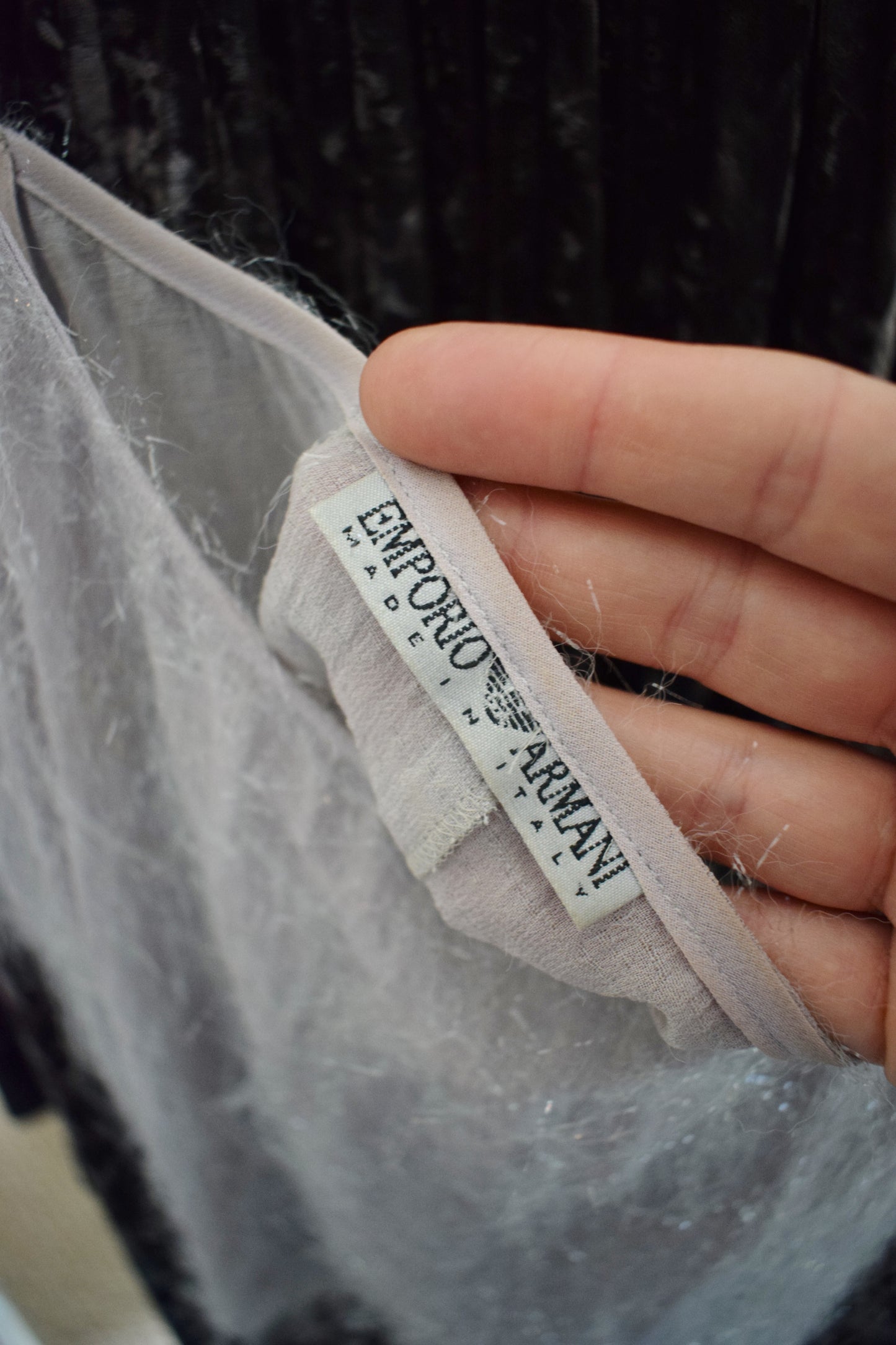 1990s Fuzzy Sparkle Armani Tank | XS