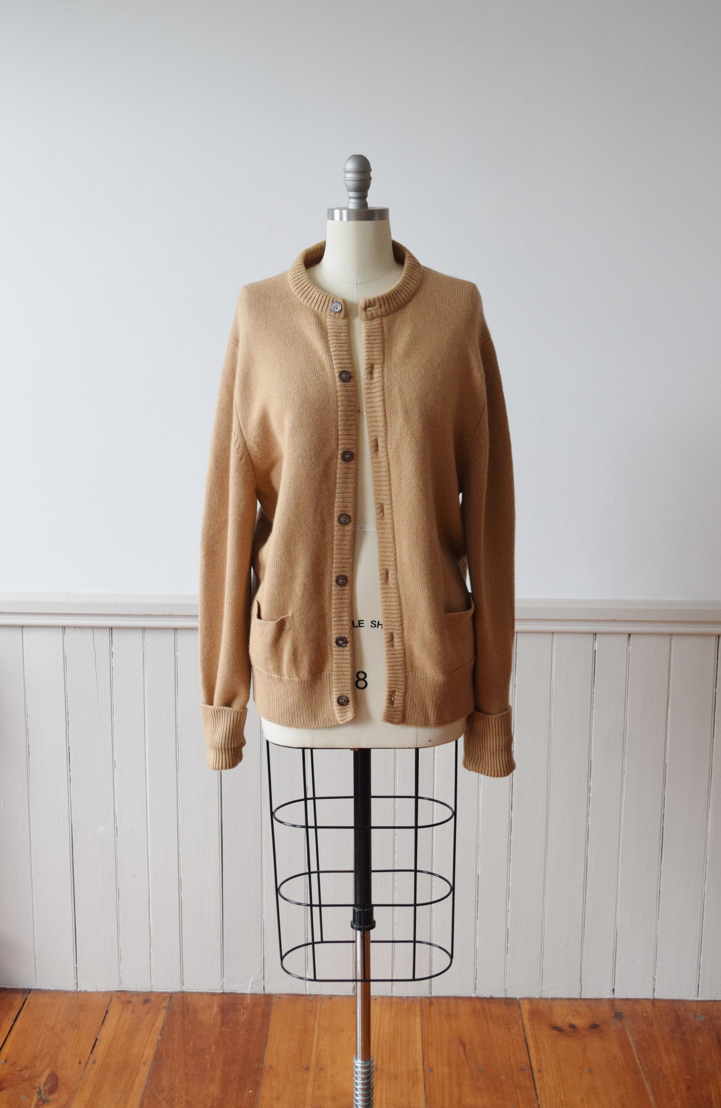 1980s Cashmere Knit Cardigan | M-L