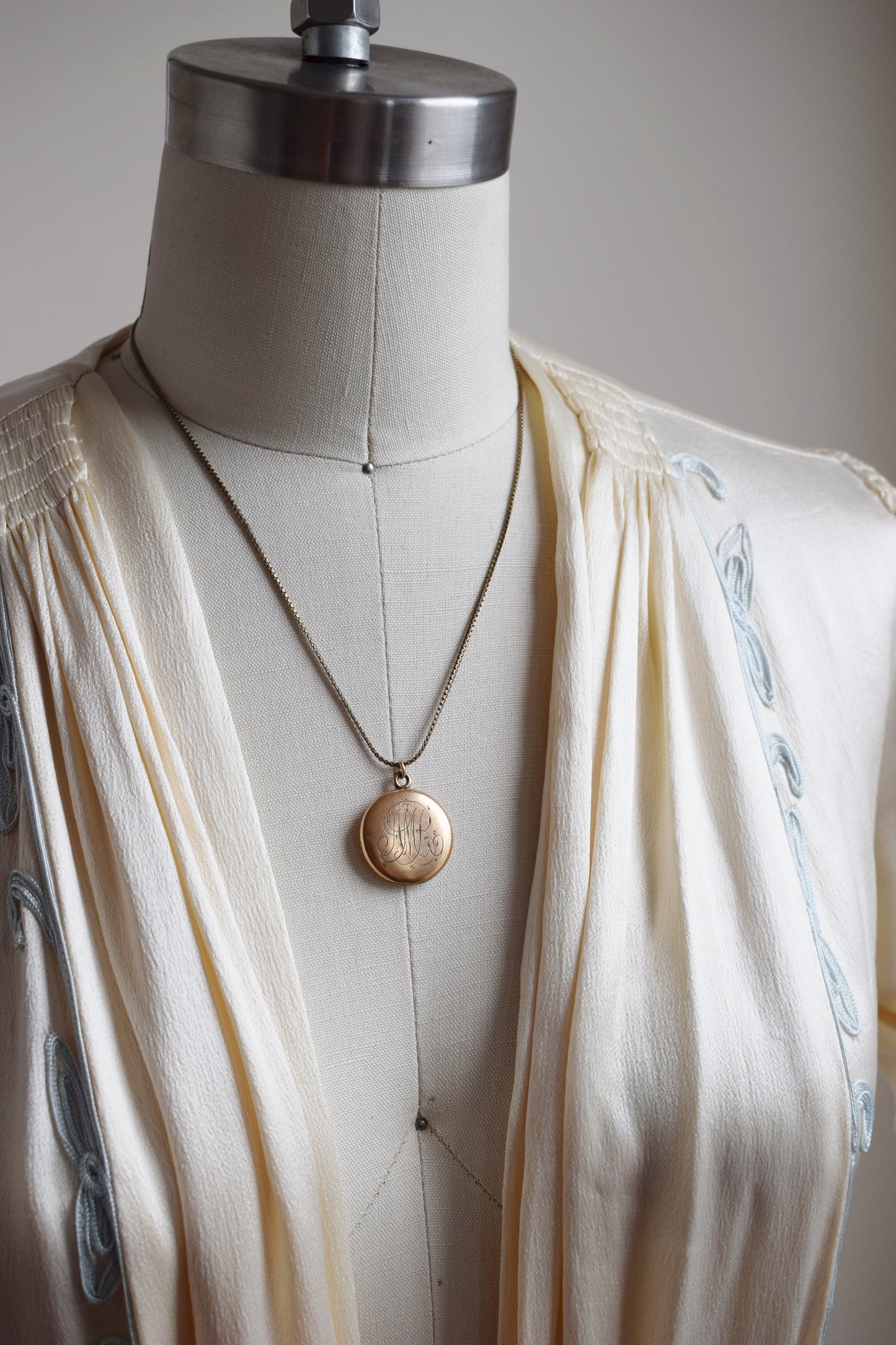 Antique Monogrammed Gold-Fill Locket | AMR