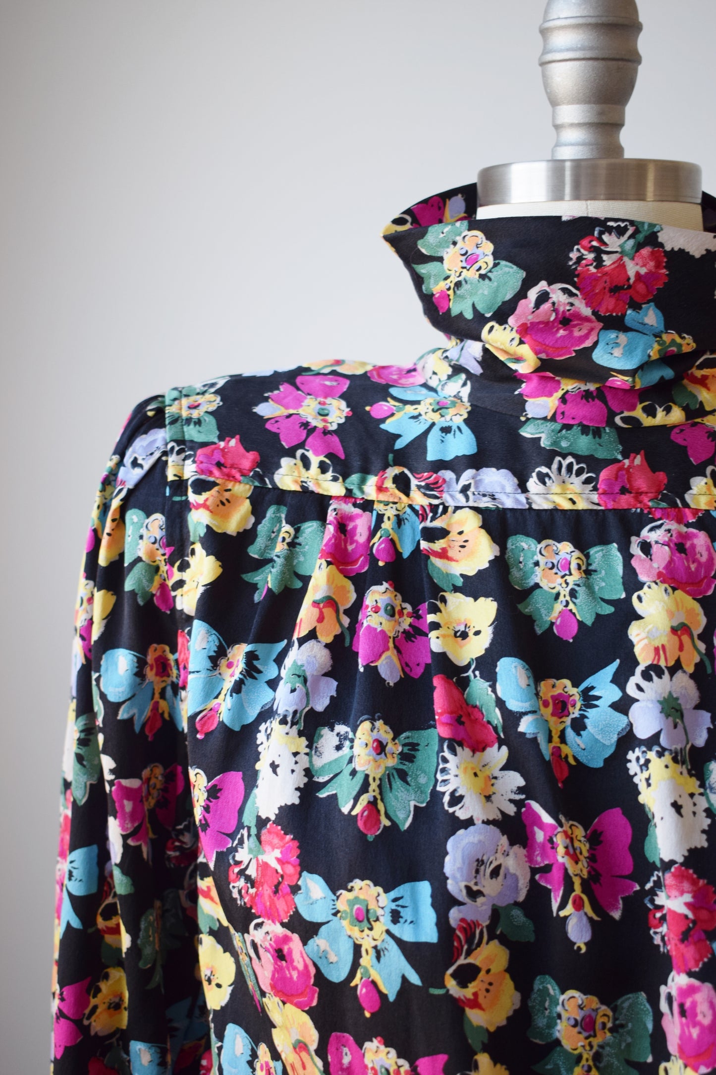 Vintage Silk Novelty Print Top by Ungaro | S/M
