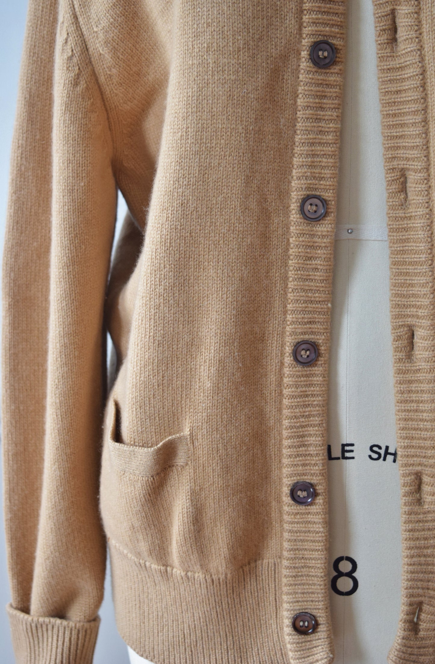 1980s Cashmere Knit Cardigan | M-L