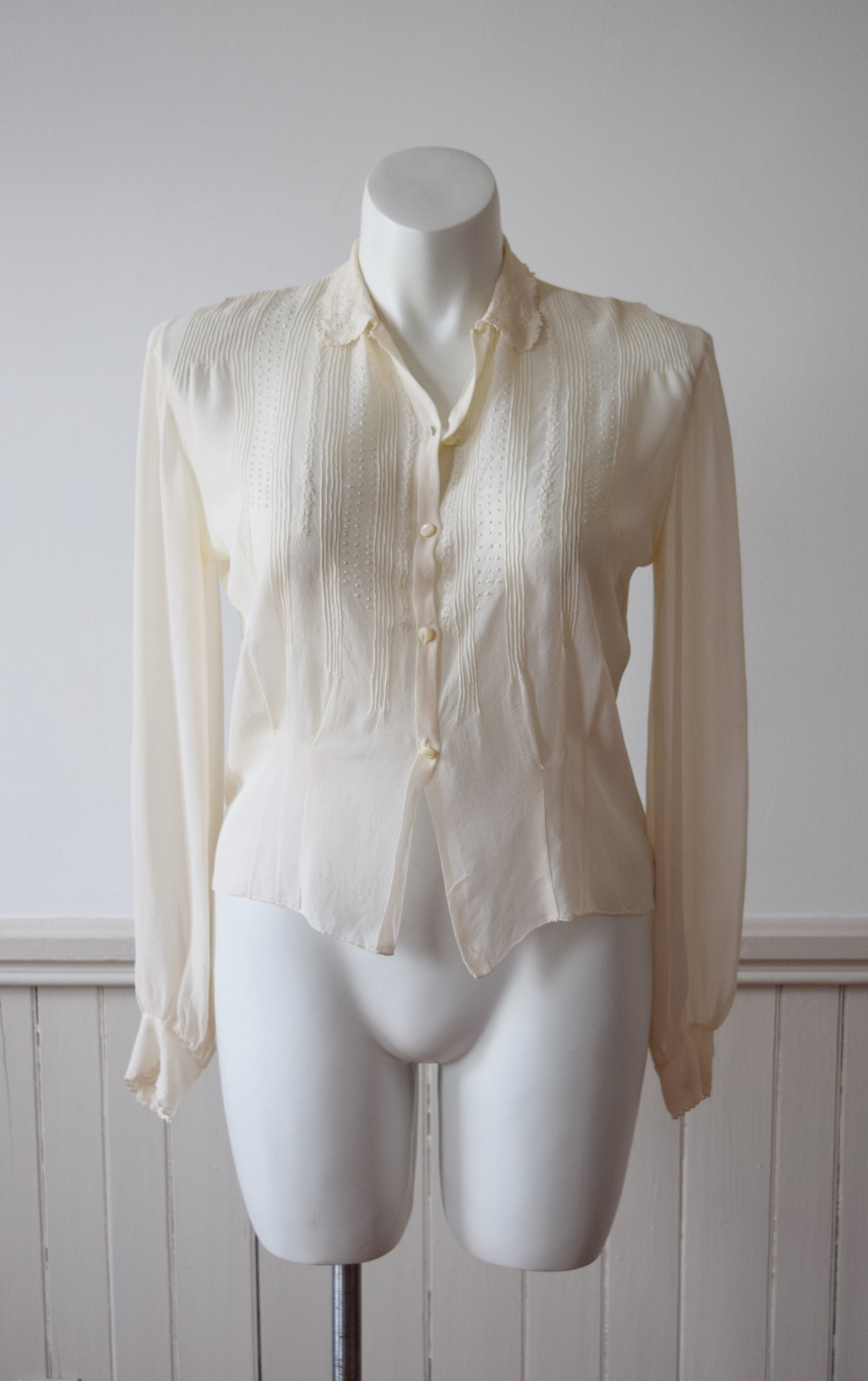 1930s Italian Silk Blouse | L