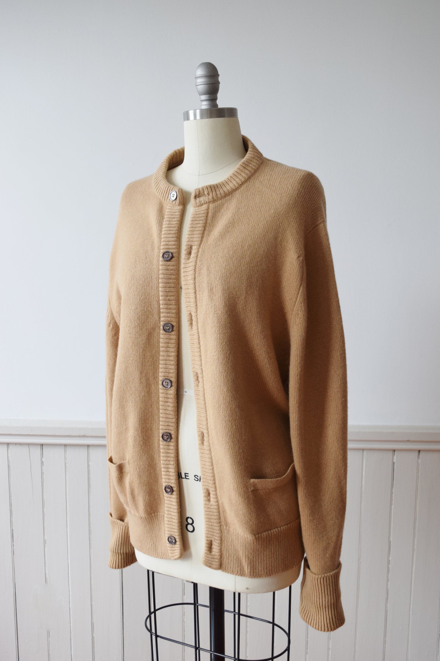 1980s Cashmere Knit Cardigan | M-L