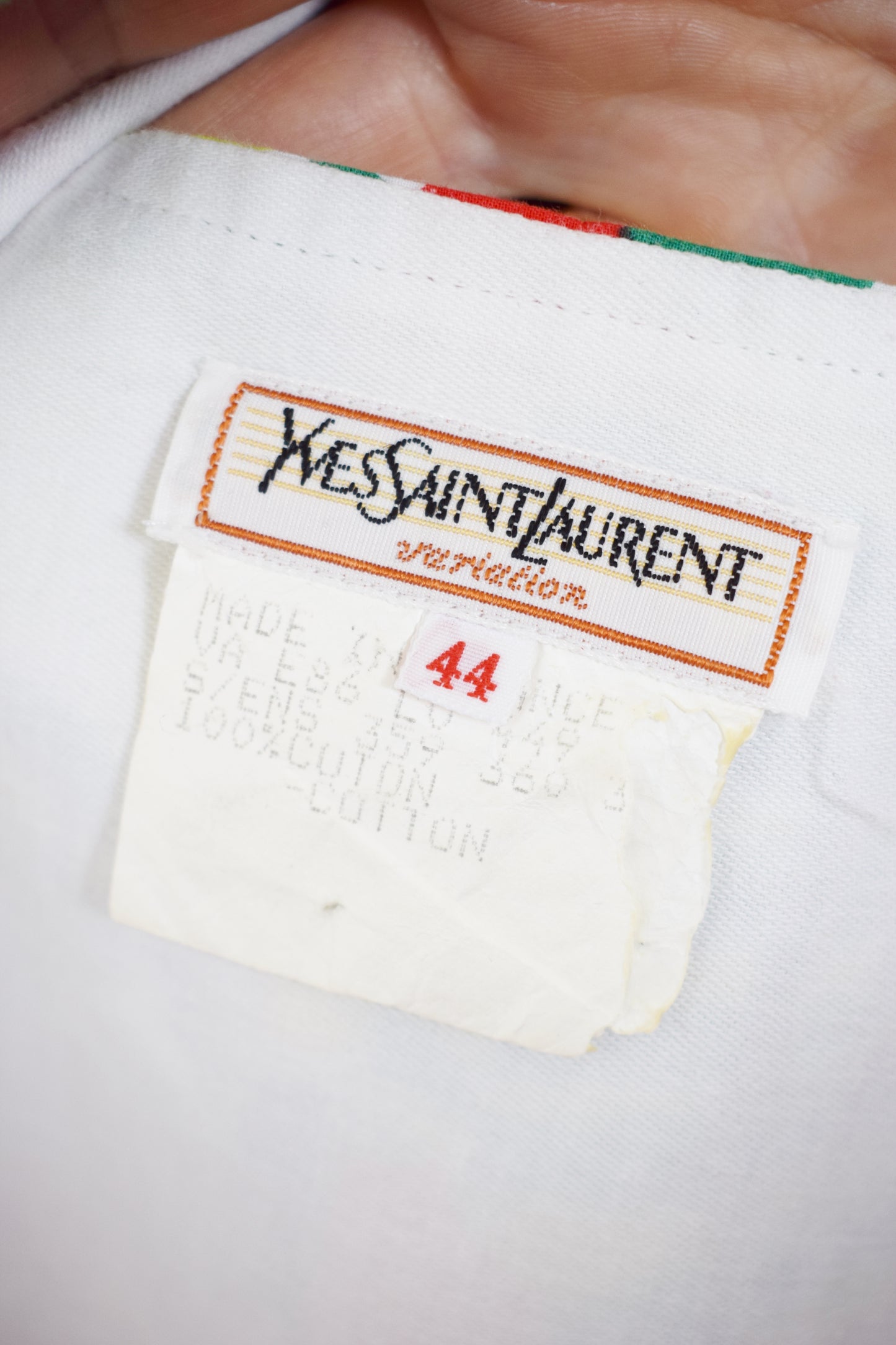 90s Yves Saint Laurent Pop Poppy Dress Set | M