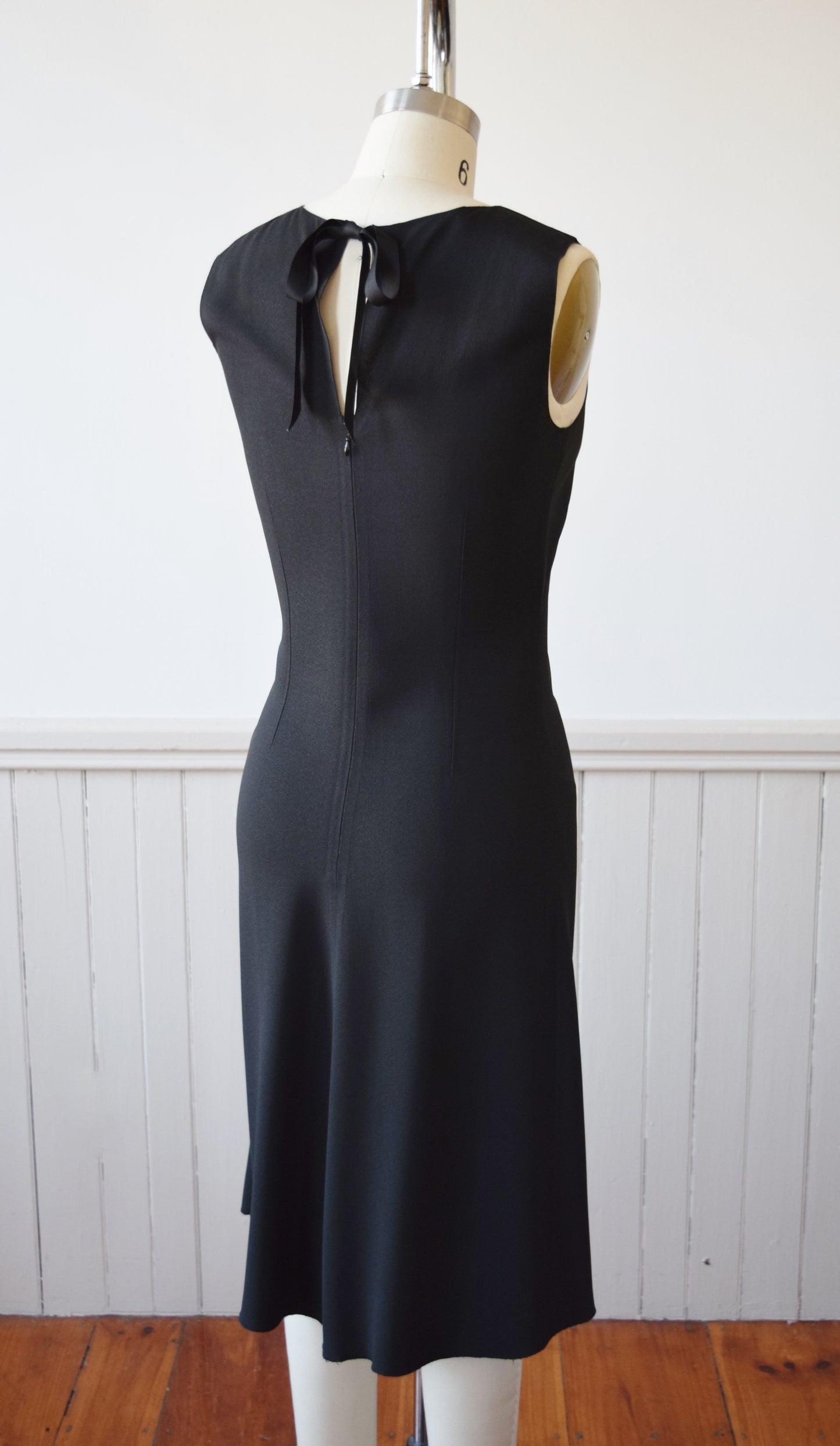 Little Black Prada Dress | 1990s | S/M