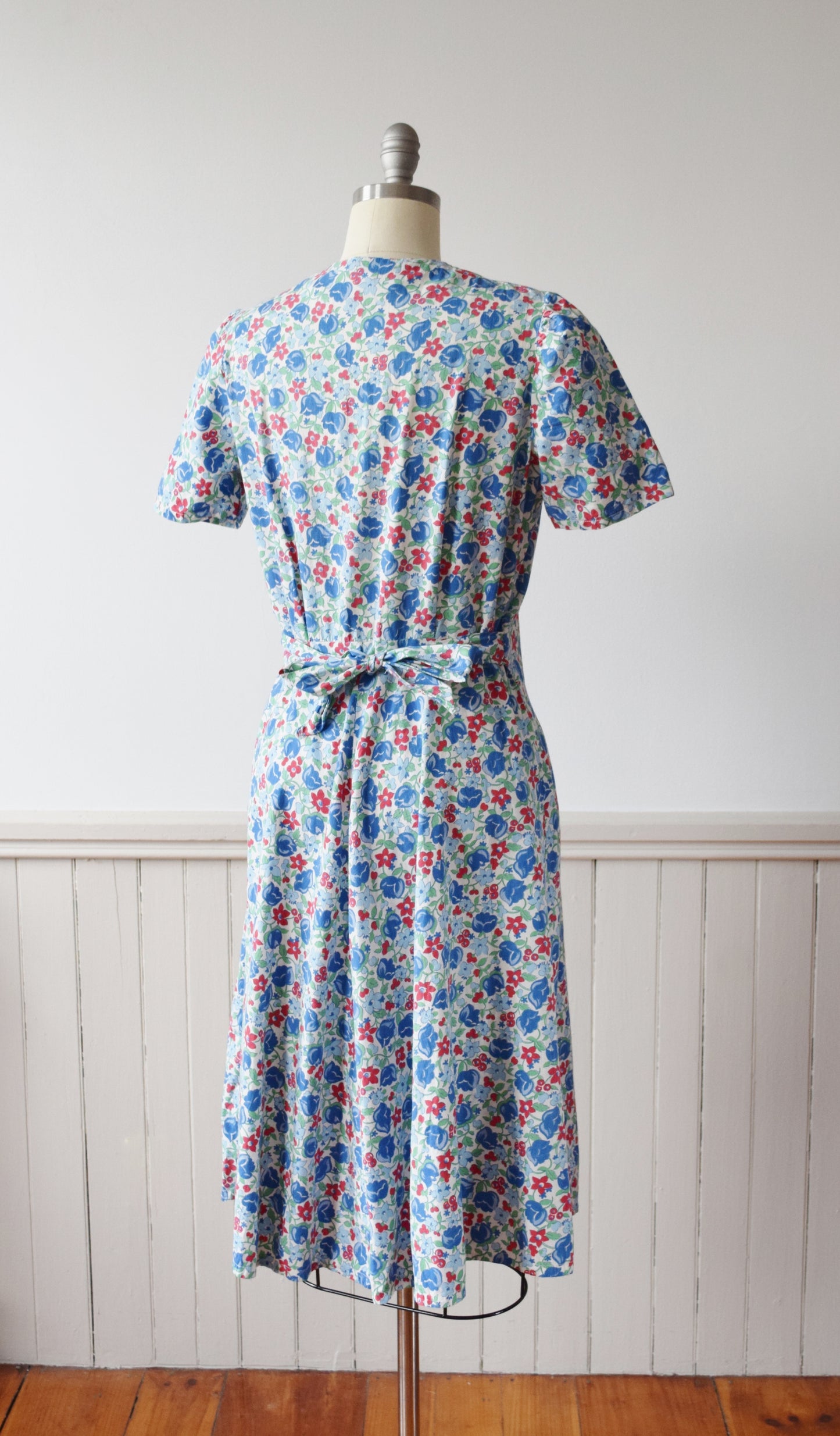 1930s/40s Floral Cotton Frock | M