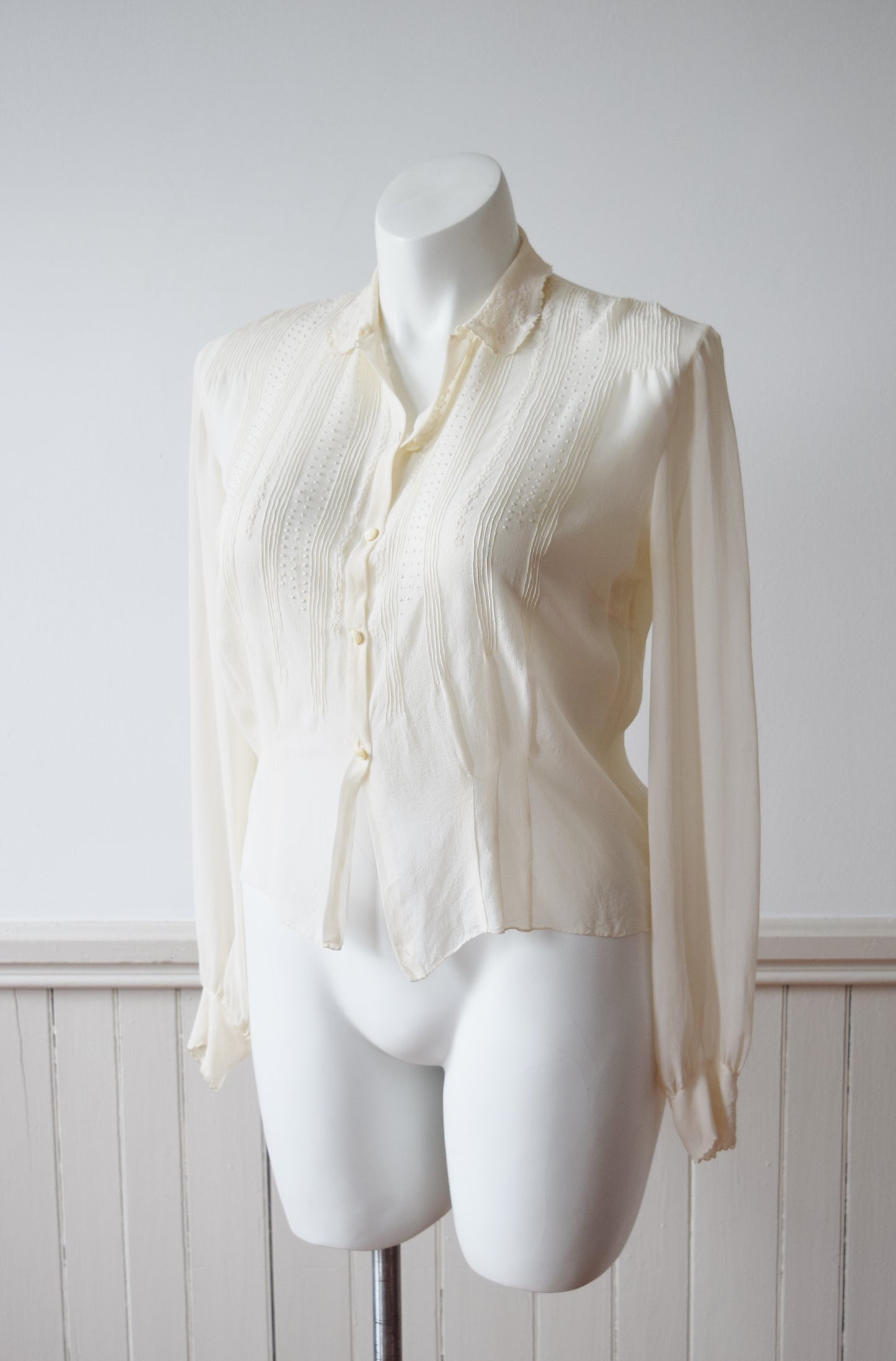 1930s Italian Silk Blouse | L