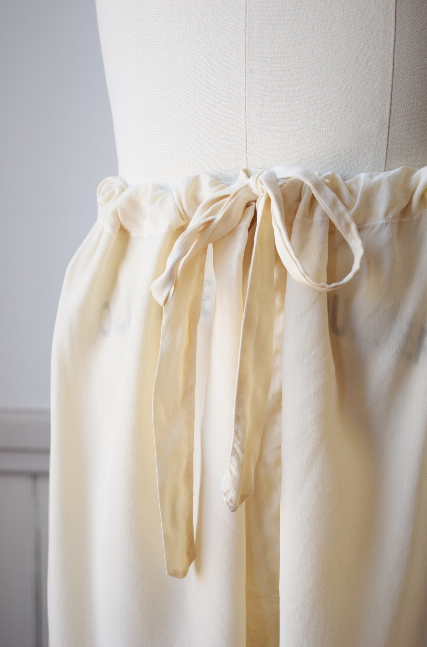 1940s Silk Lounge Pants | M/L