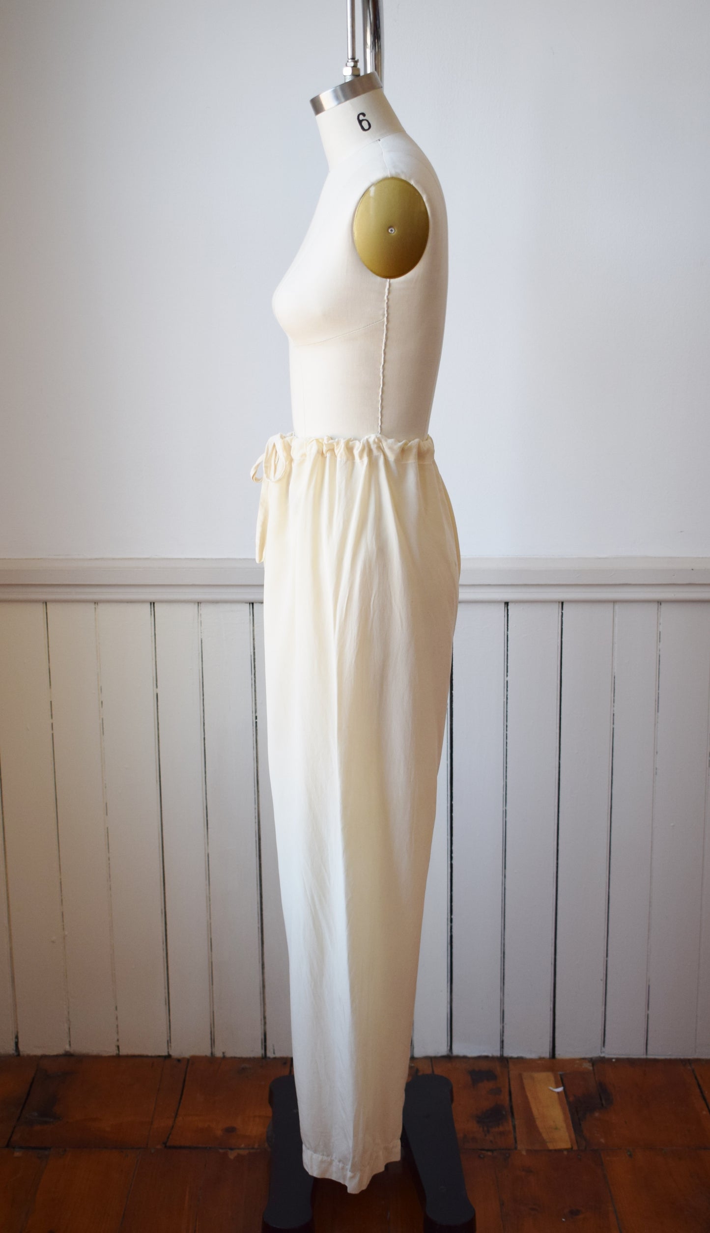 1940s Silk Lounge Pants | M/L