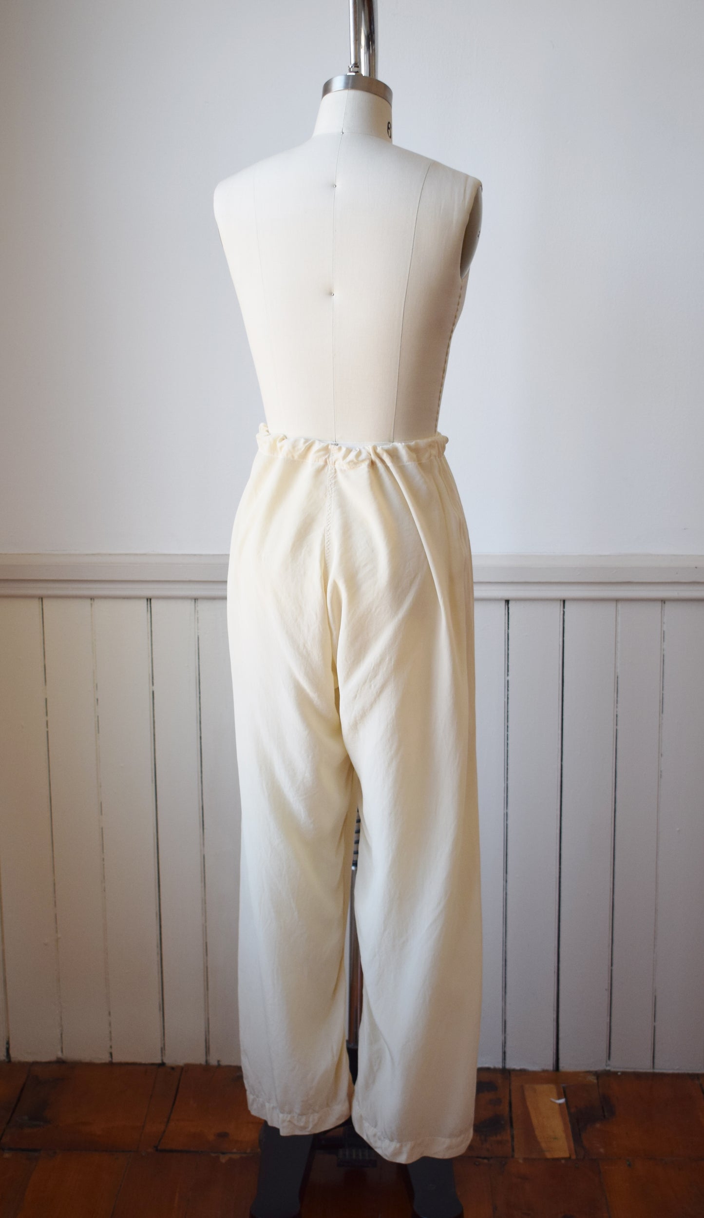 1940s Silk Lounge Pants | M/L