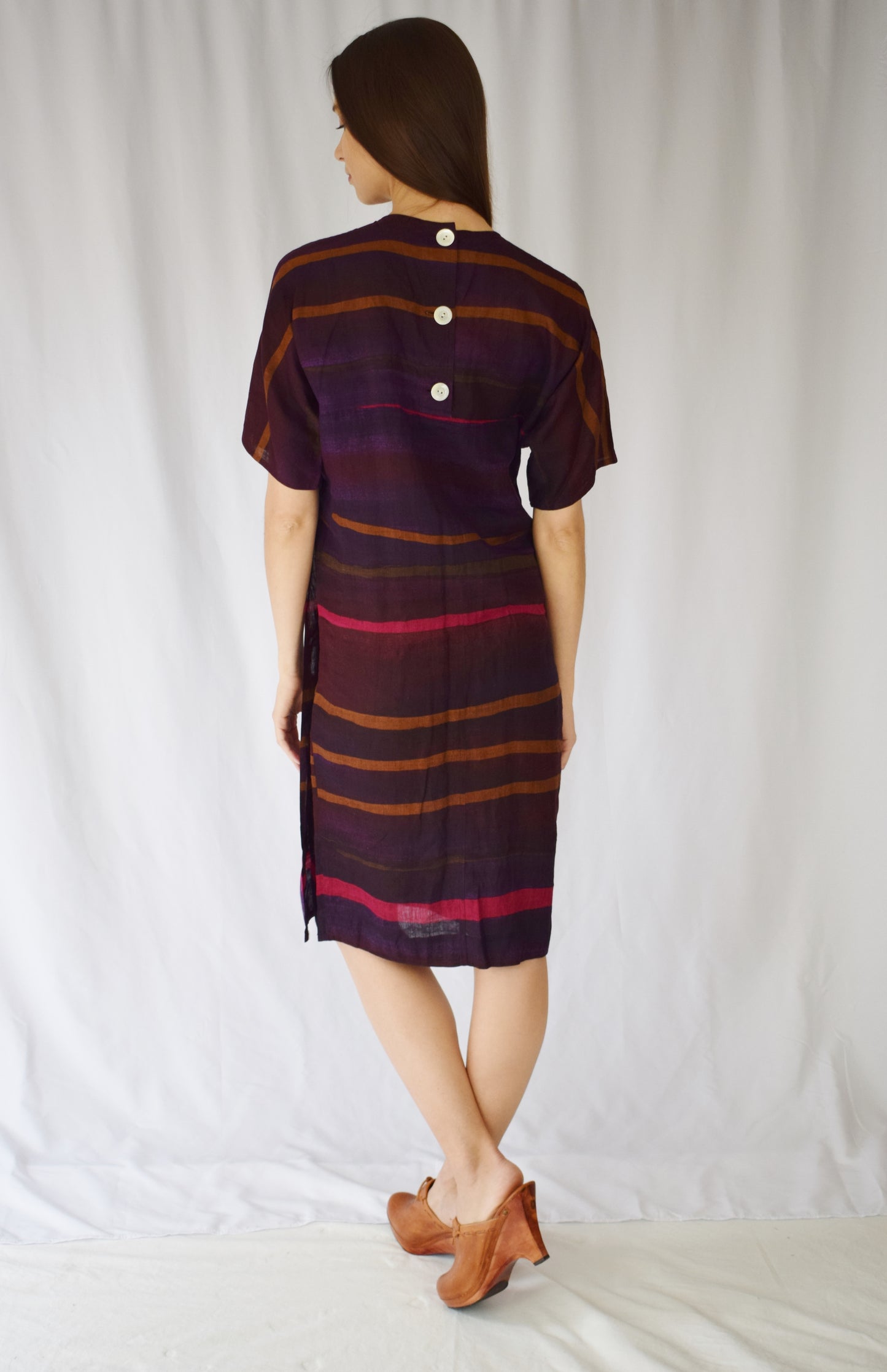 1980s Linen Ferragamo Shift Dress | S/M
