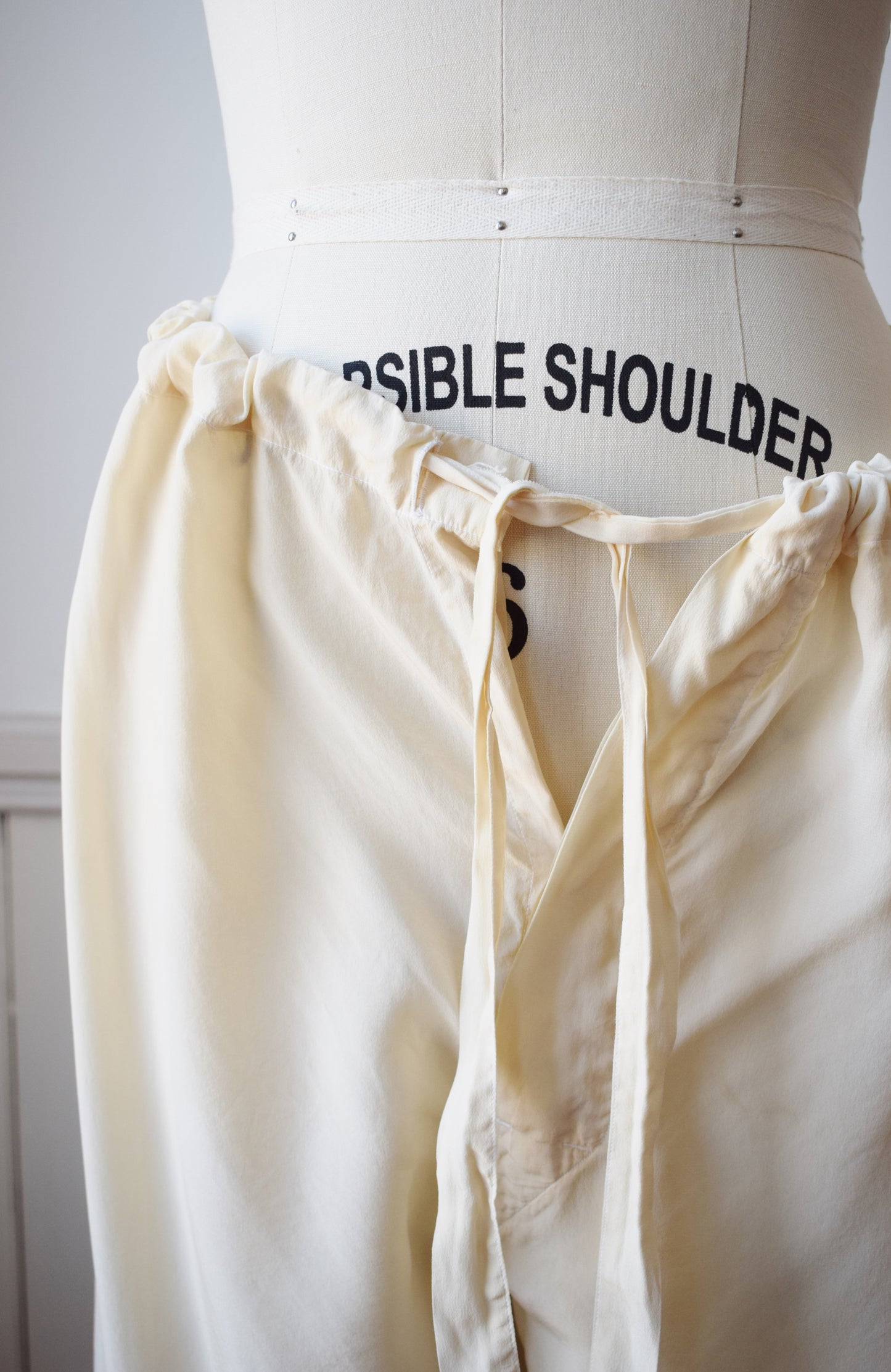 1940s Silk Lounge Pants | M/L