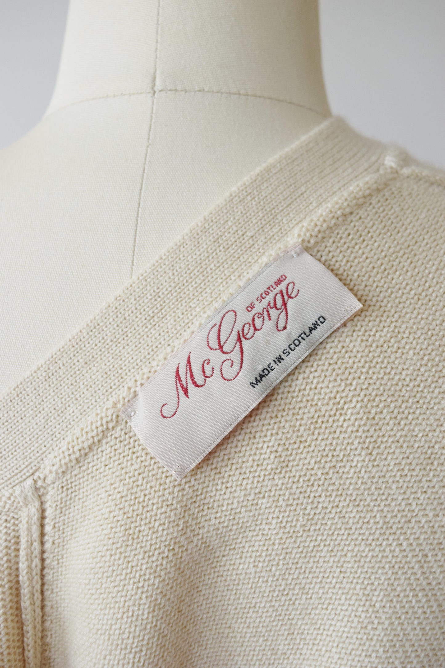 1980s Cashmere + Silk Blend Boyfriend Cardigan | Tall M-L