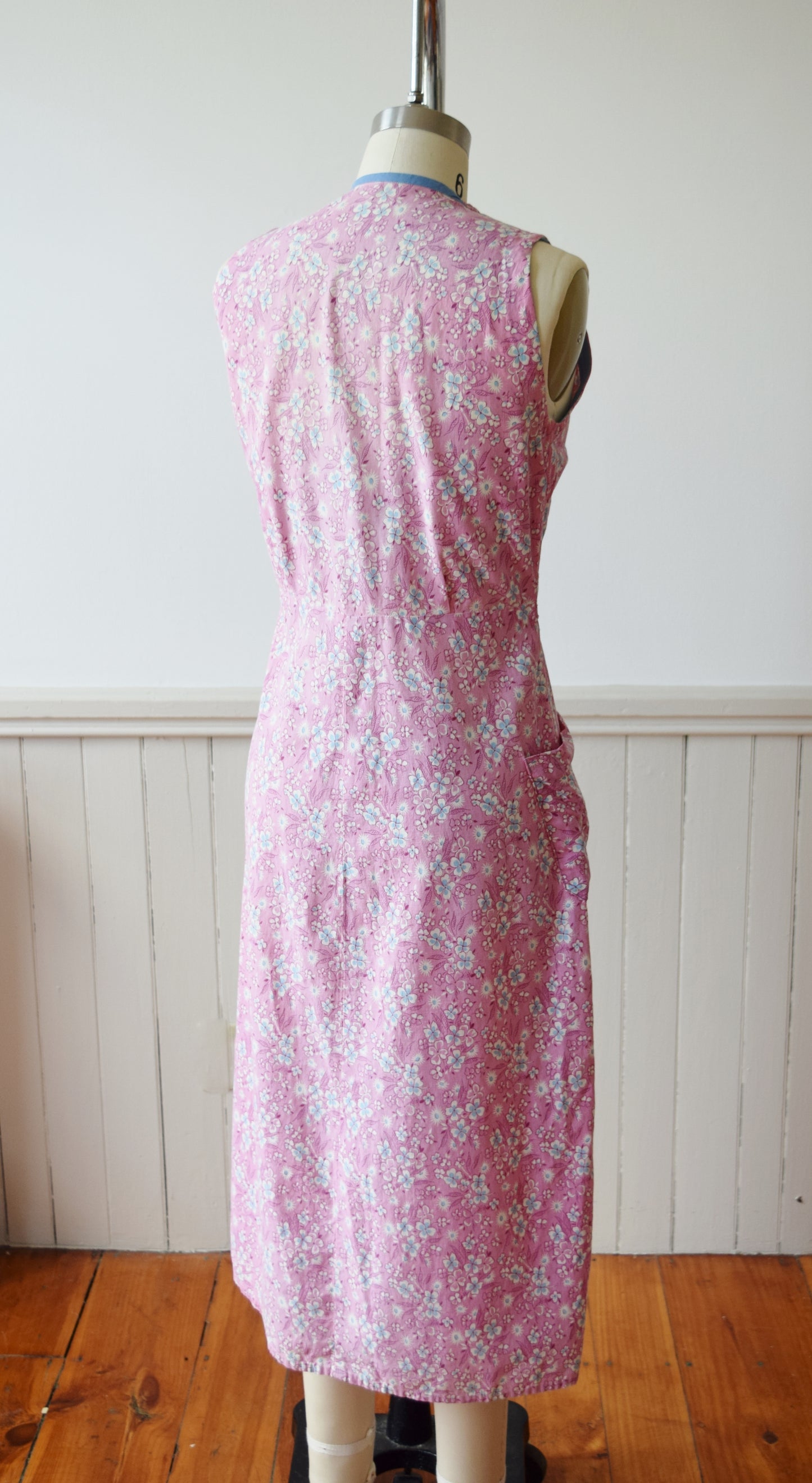 Feedsack Chore Dress | 1930s | XS/S