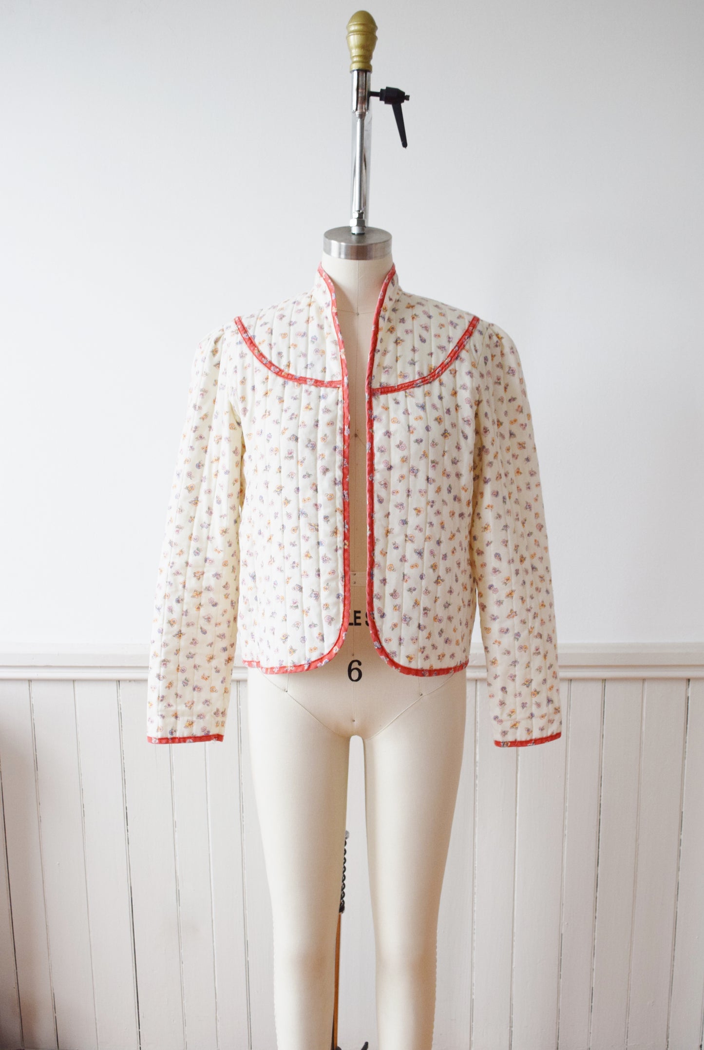 Maggie’s Farm Quilted Spring Floral Jacket | 1970s | S