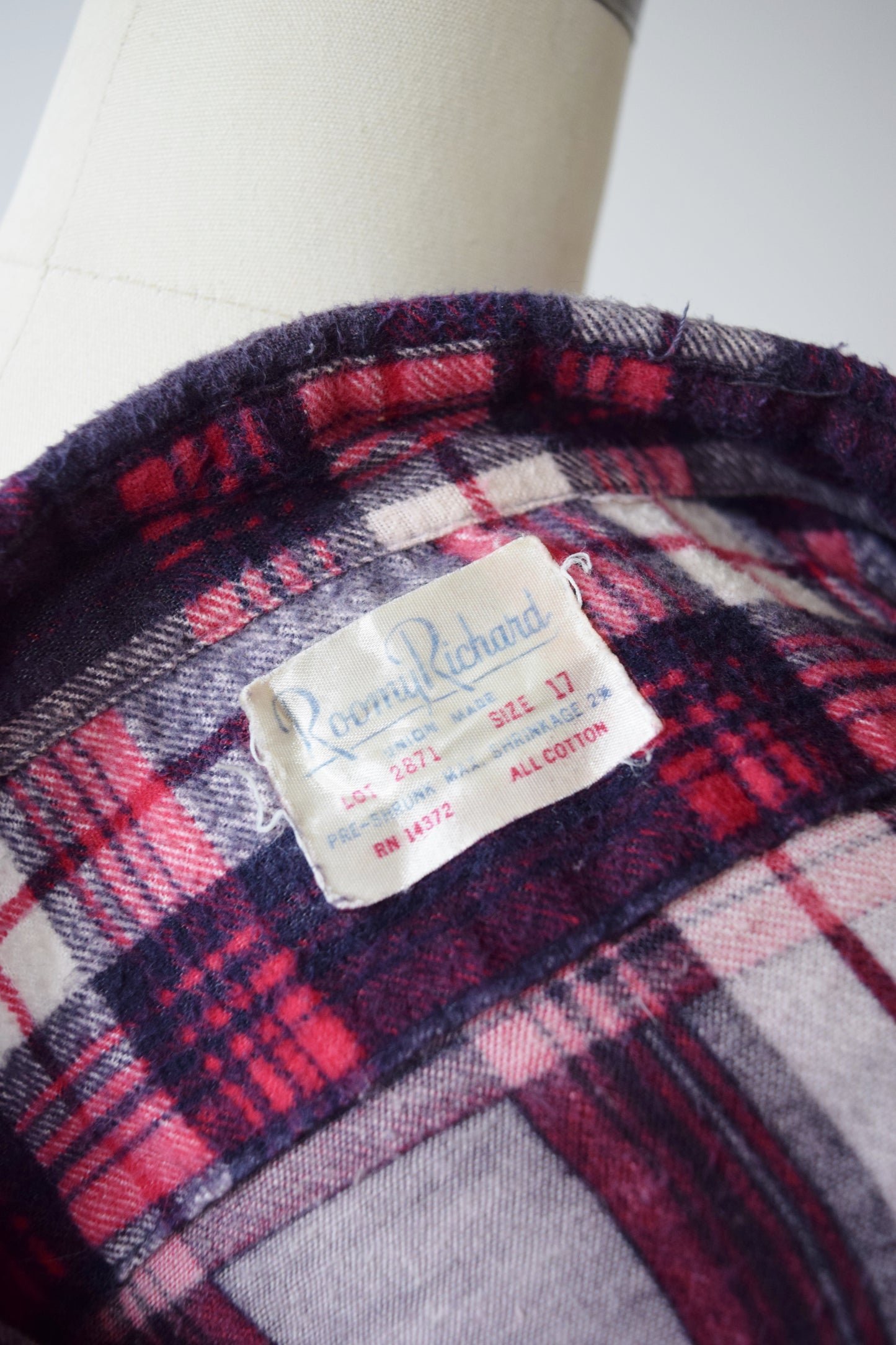 1960s/70s Super Soft Plaid Flannel | M-L