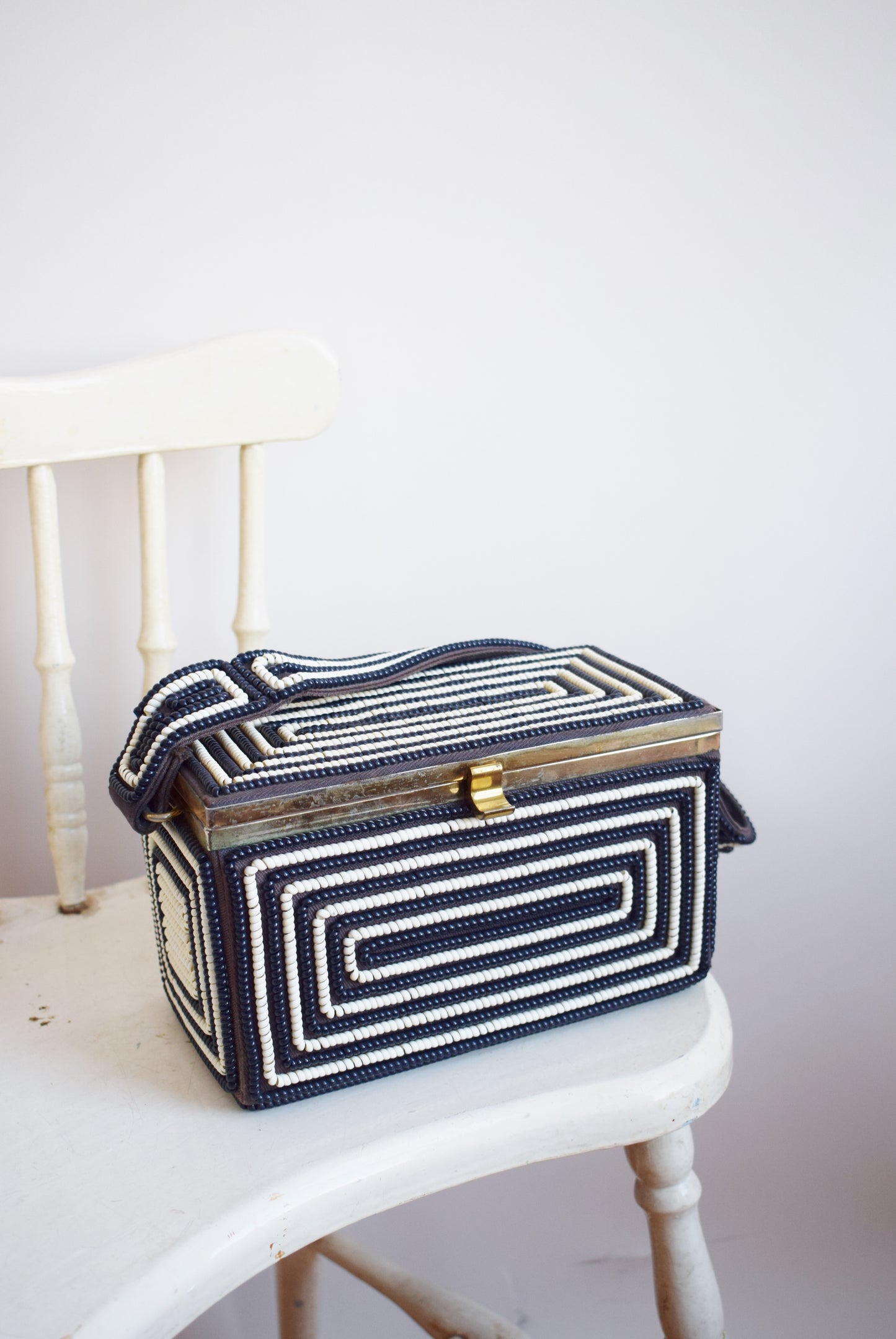 1940s Telephone Cord Box Handbag