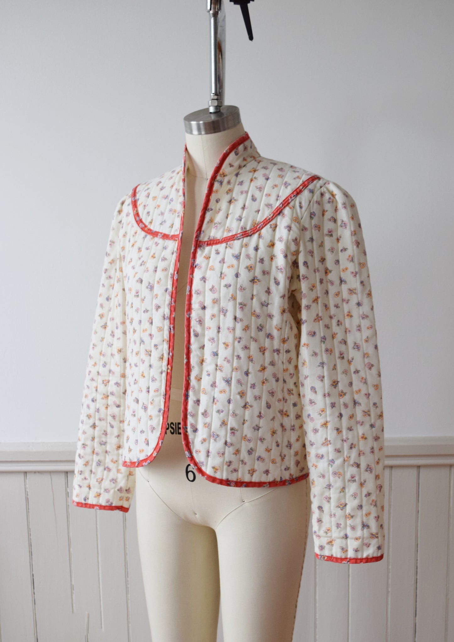 Maggie’s Farm Quilted Spring Floral Jacket | 1970s | S