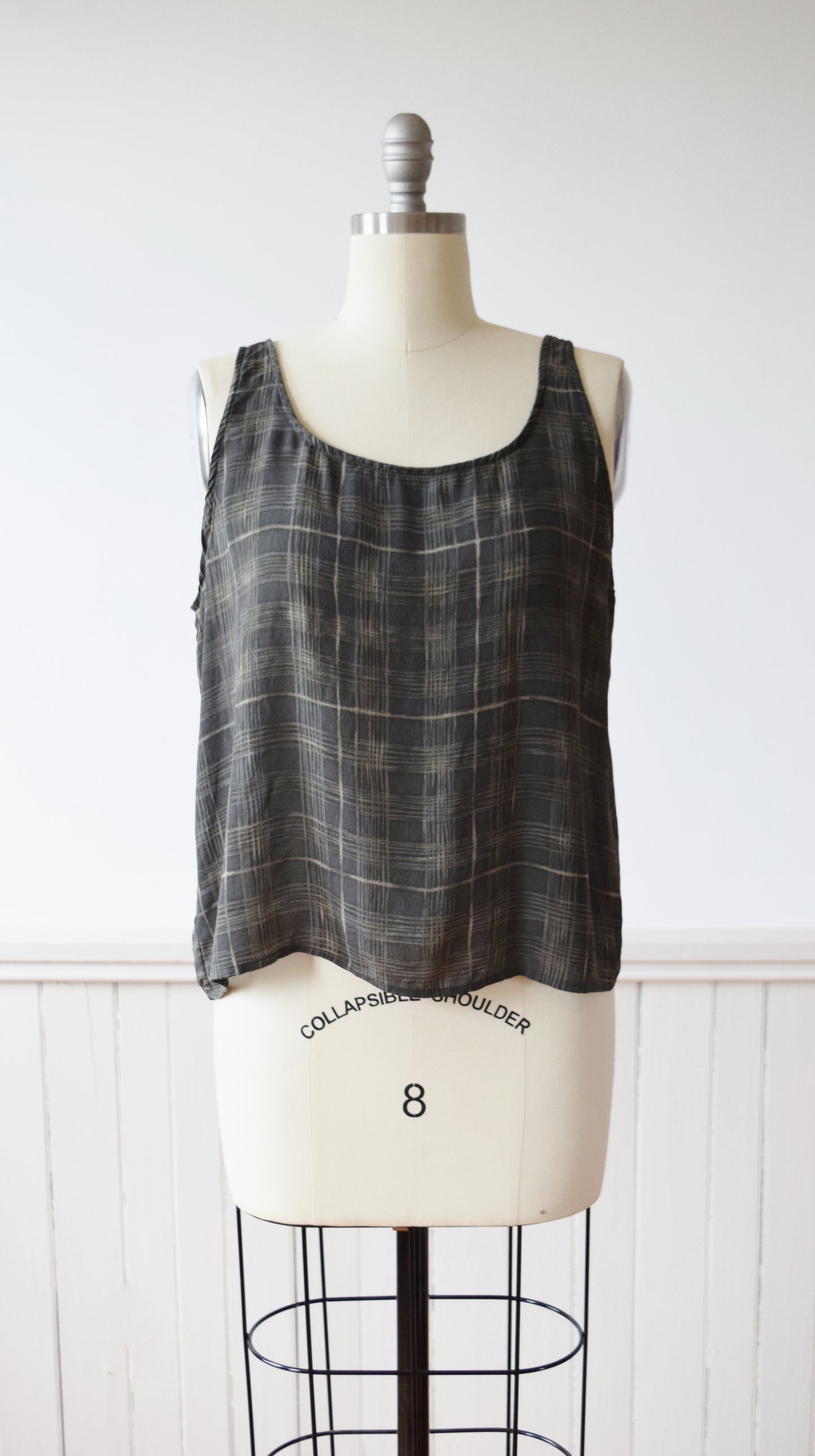Printed Silk Tank | 1990s | M/L