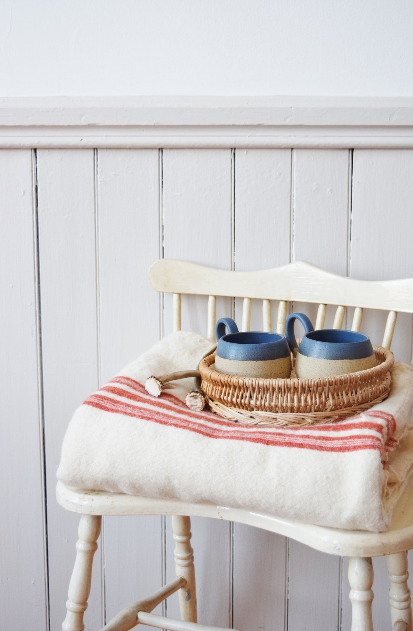 Vintage Rustic Red Stripe Camp Blanket