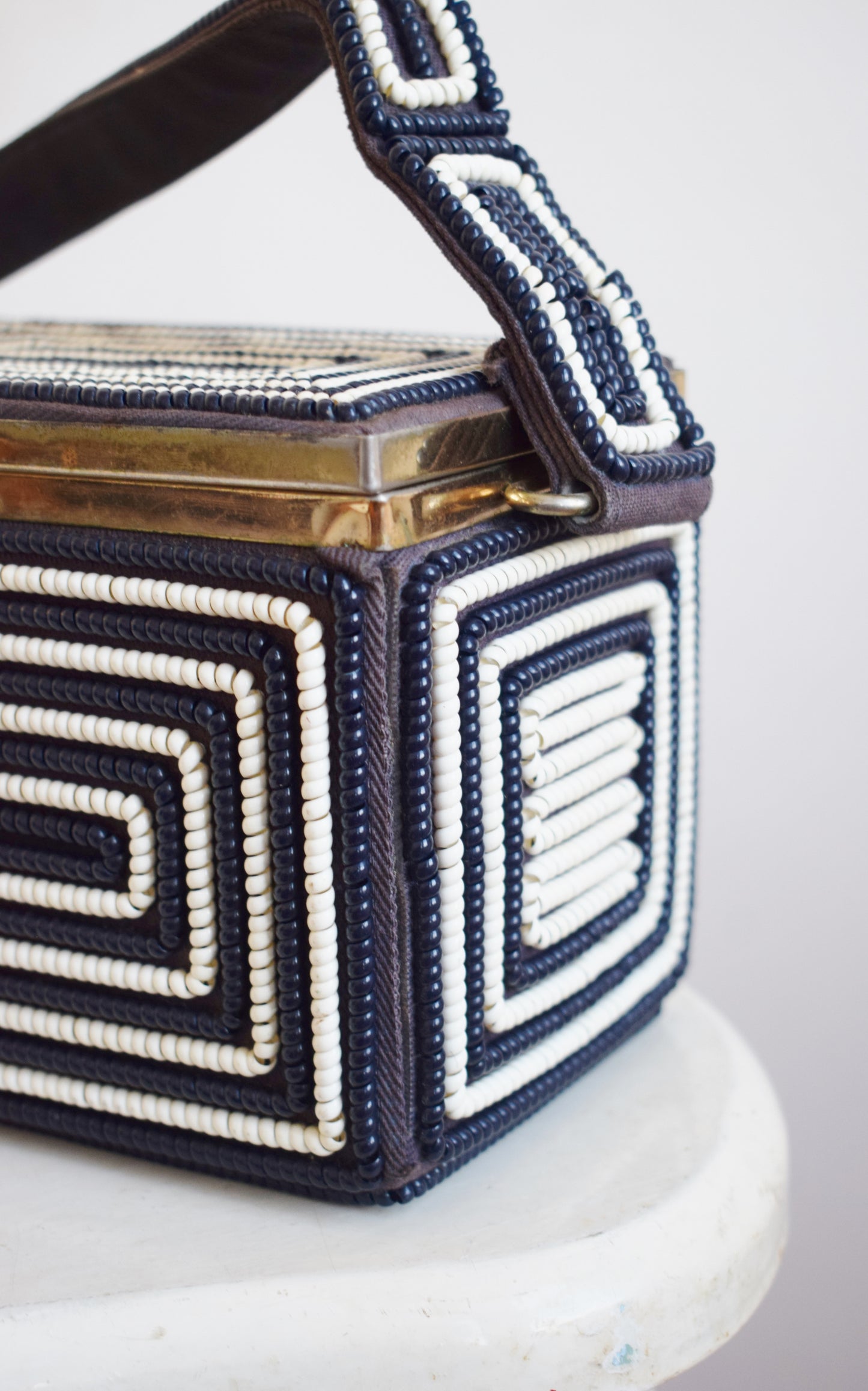 1940s Telephone Cord Box Handbag