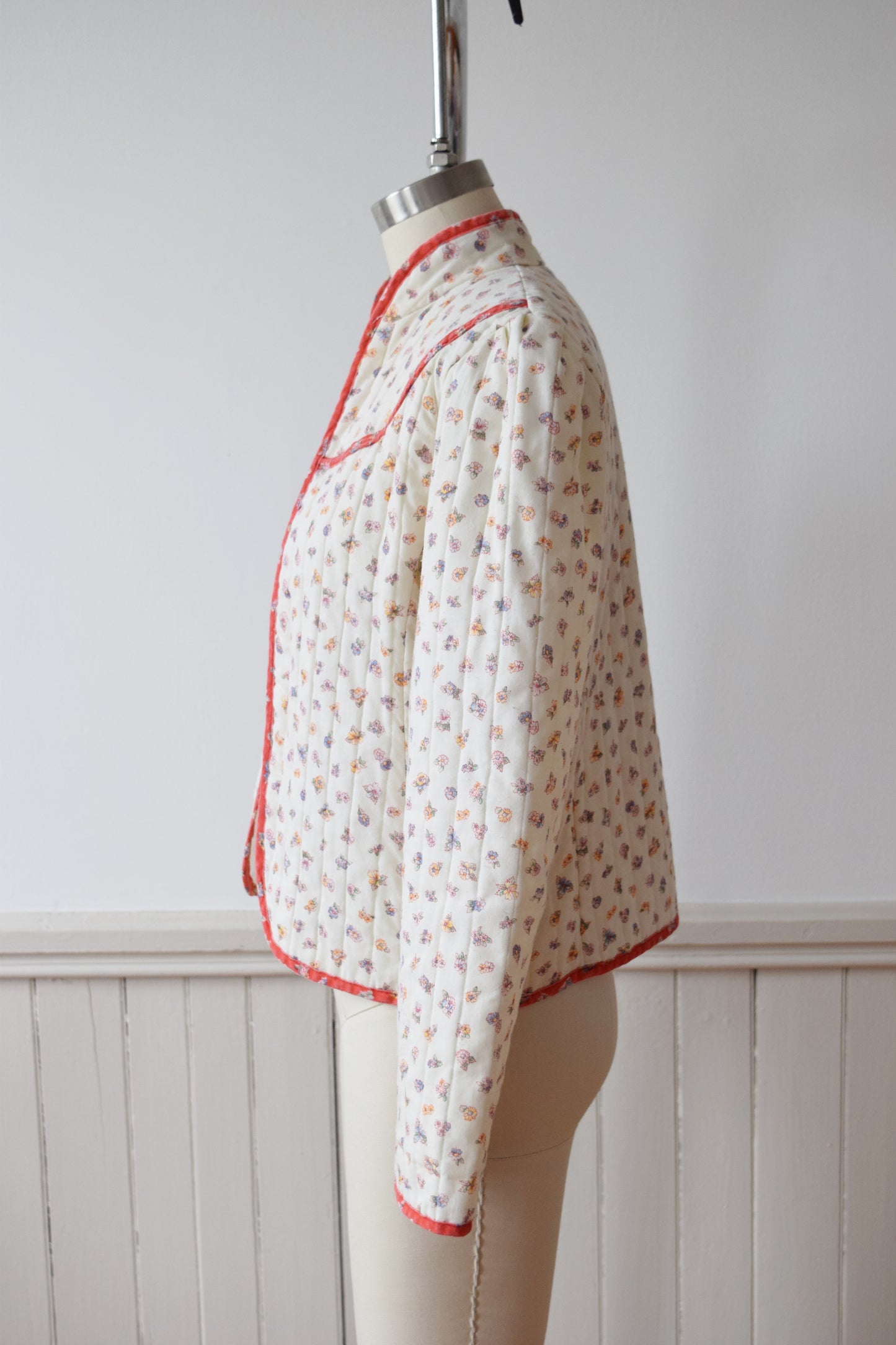 Maggie’s Farm Quilted Spring Floral Jacket | 1970s | S