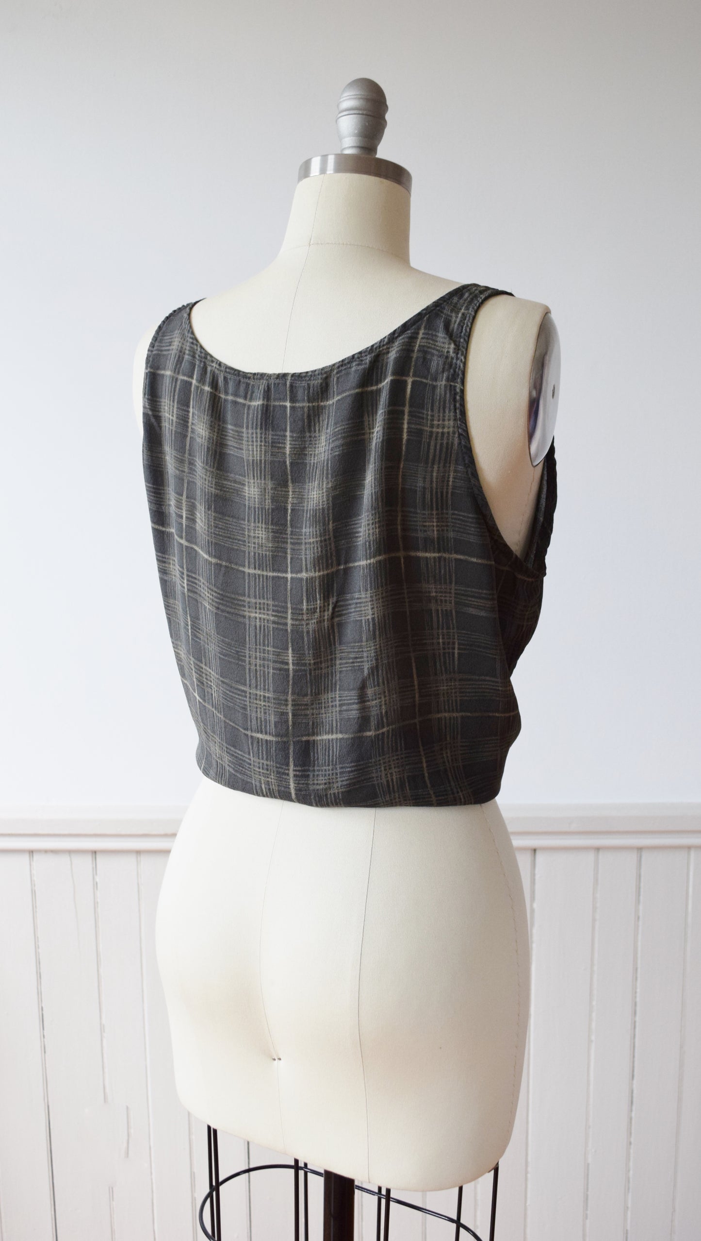 Printed Silk Tank | 1990s | M/L