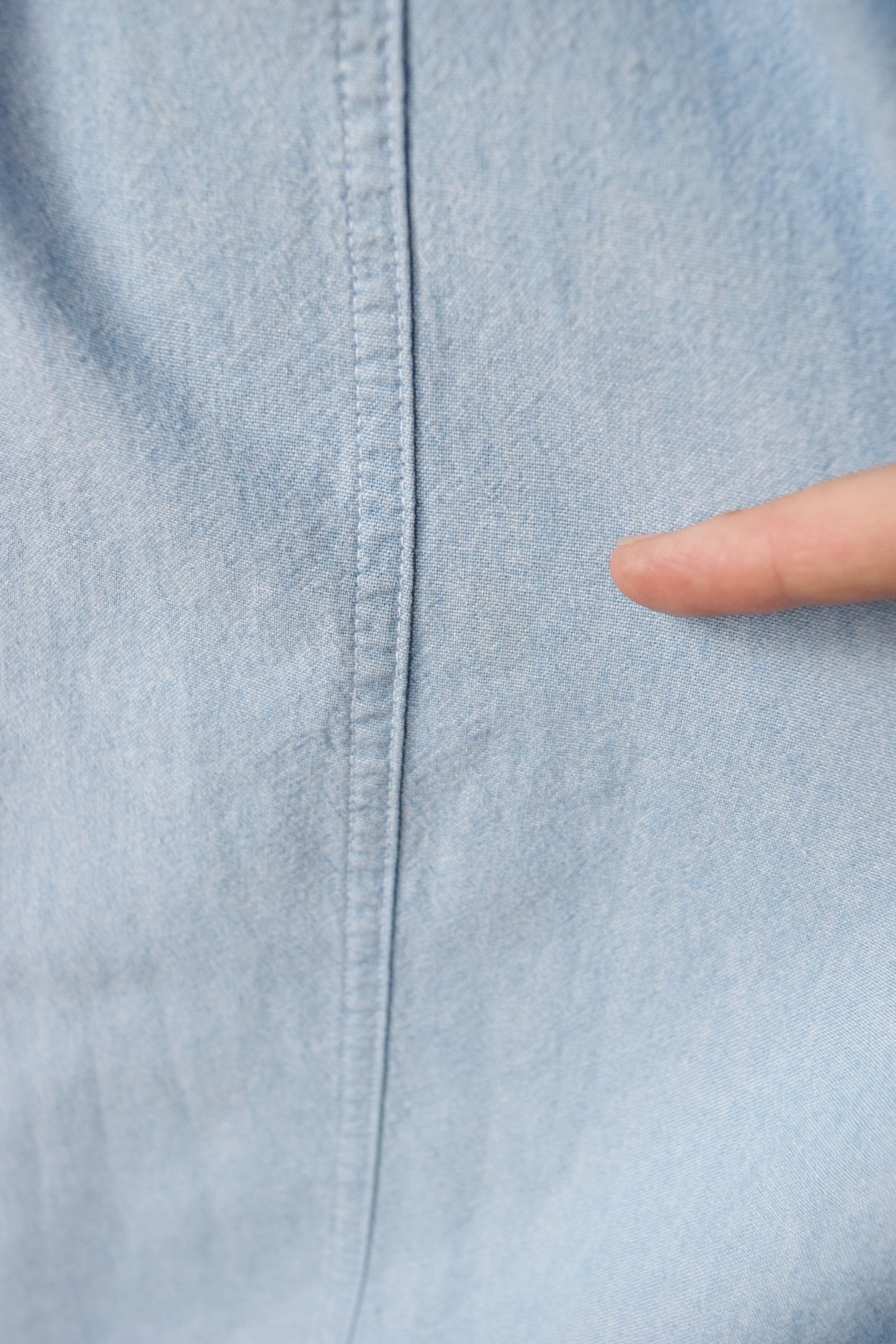 RESERVED 1990s Laura Ashley Chambray Market Dress | S