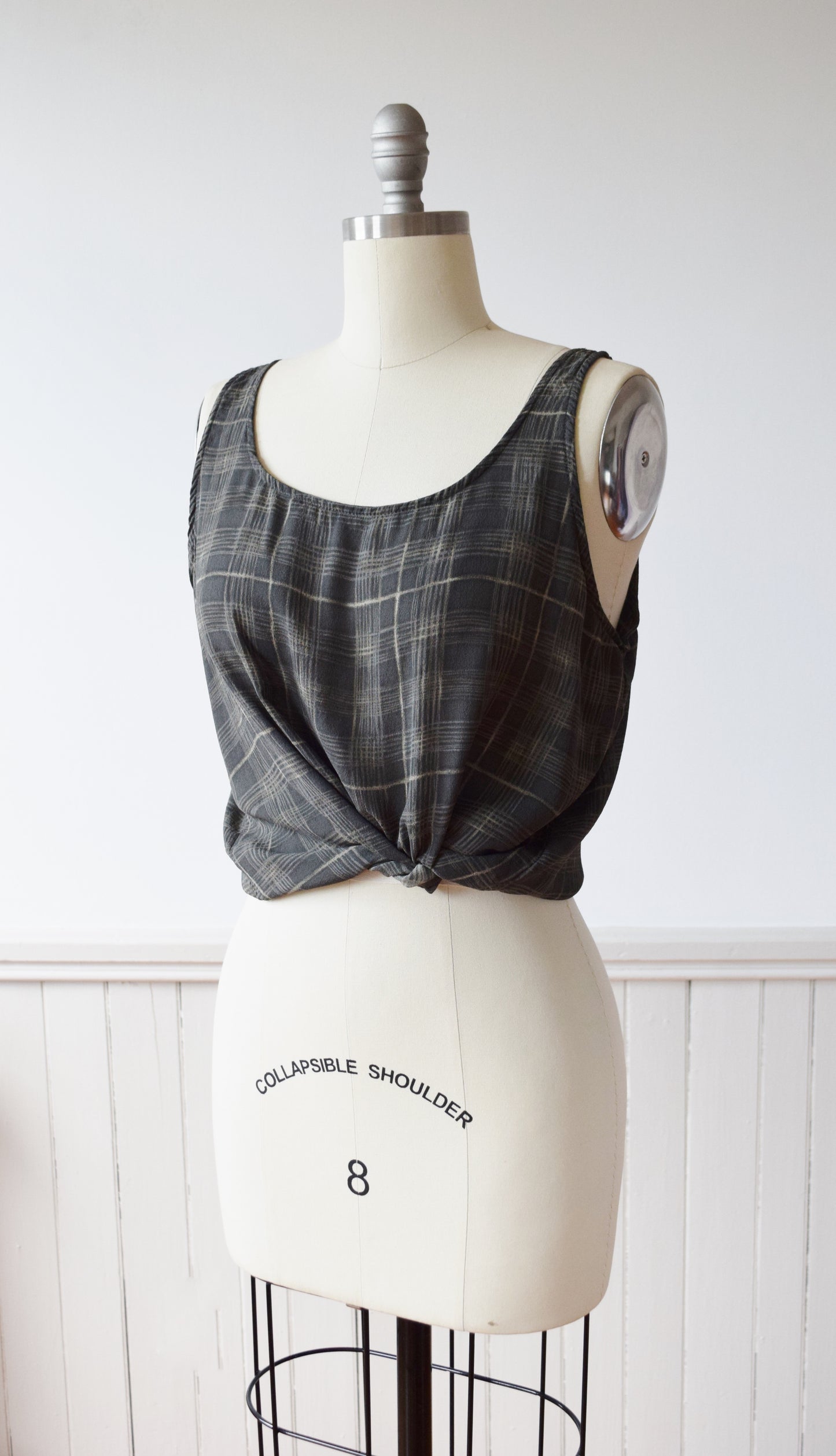 Printed Silk Tank | 1990s | M/L