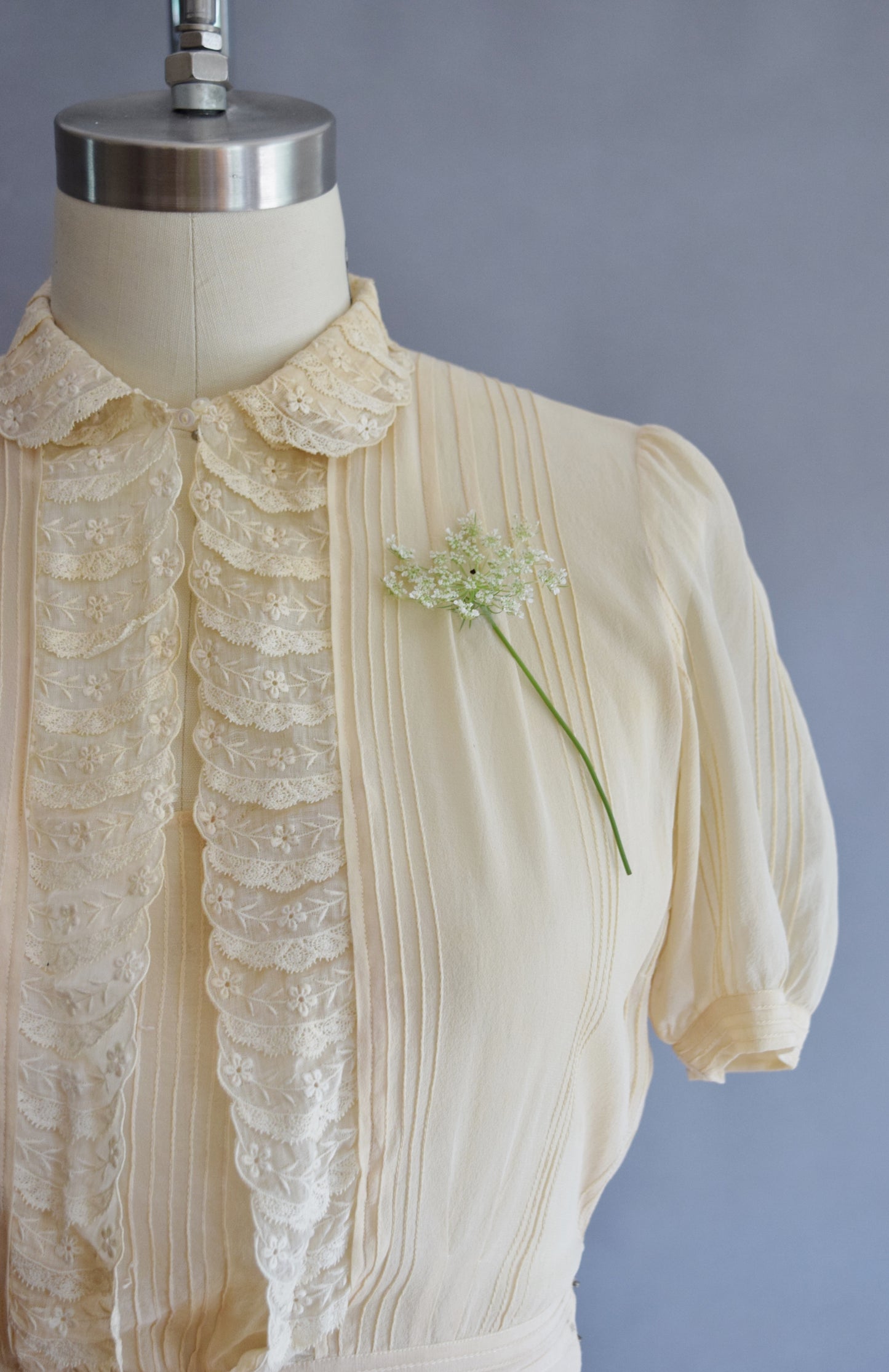 1930s Silk Crepe Blouse