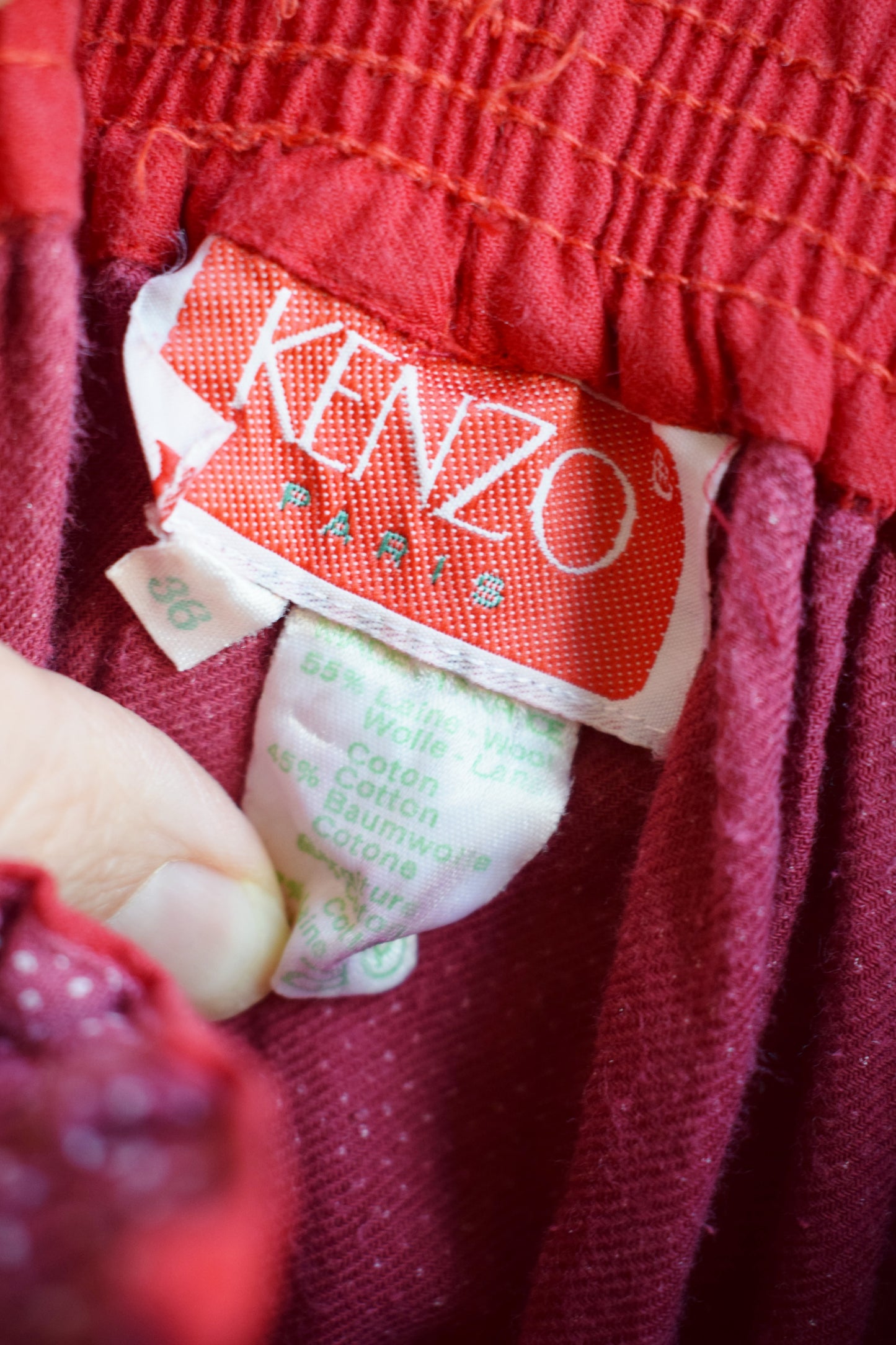 Vintage Kenzo Ultra High Waist Skirt | XS/S