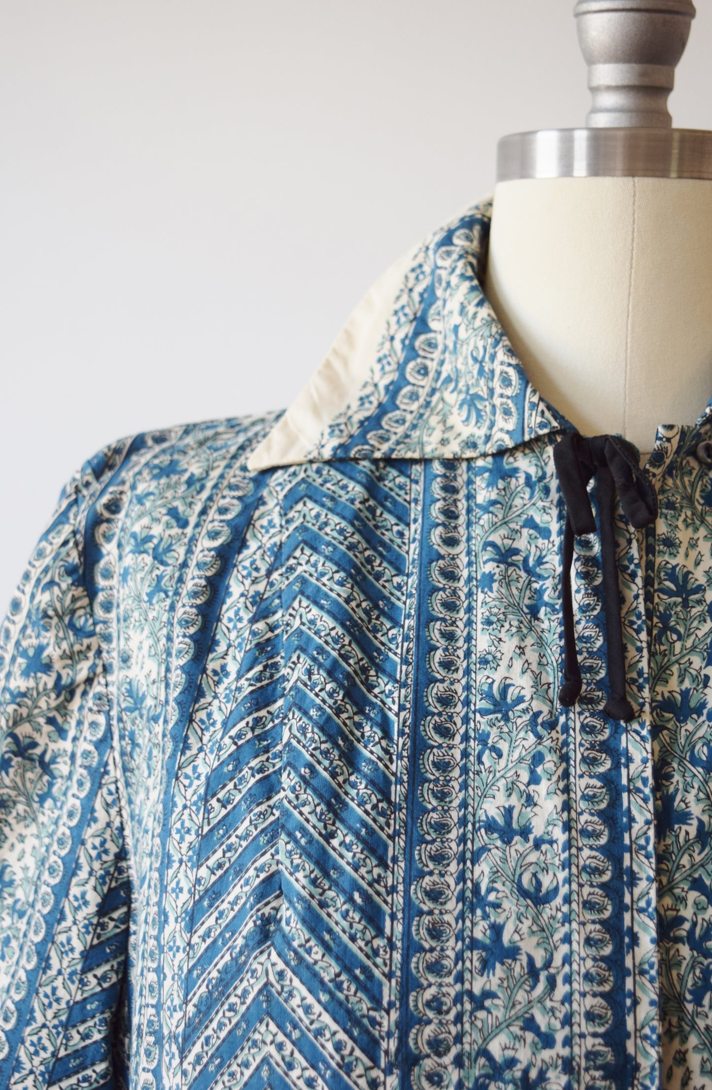 1940s Block Print Smock Jacket | M/L