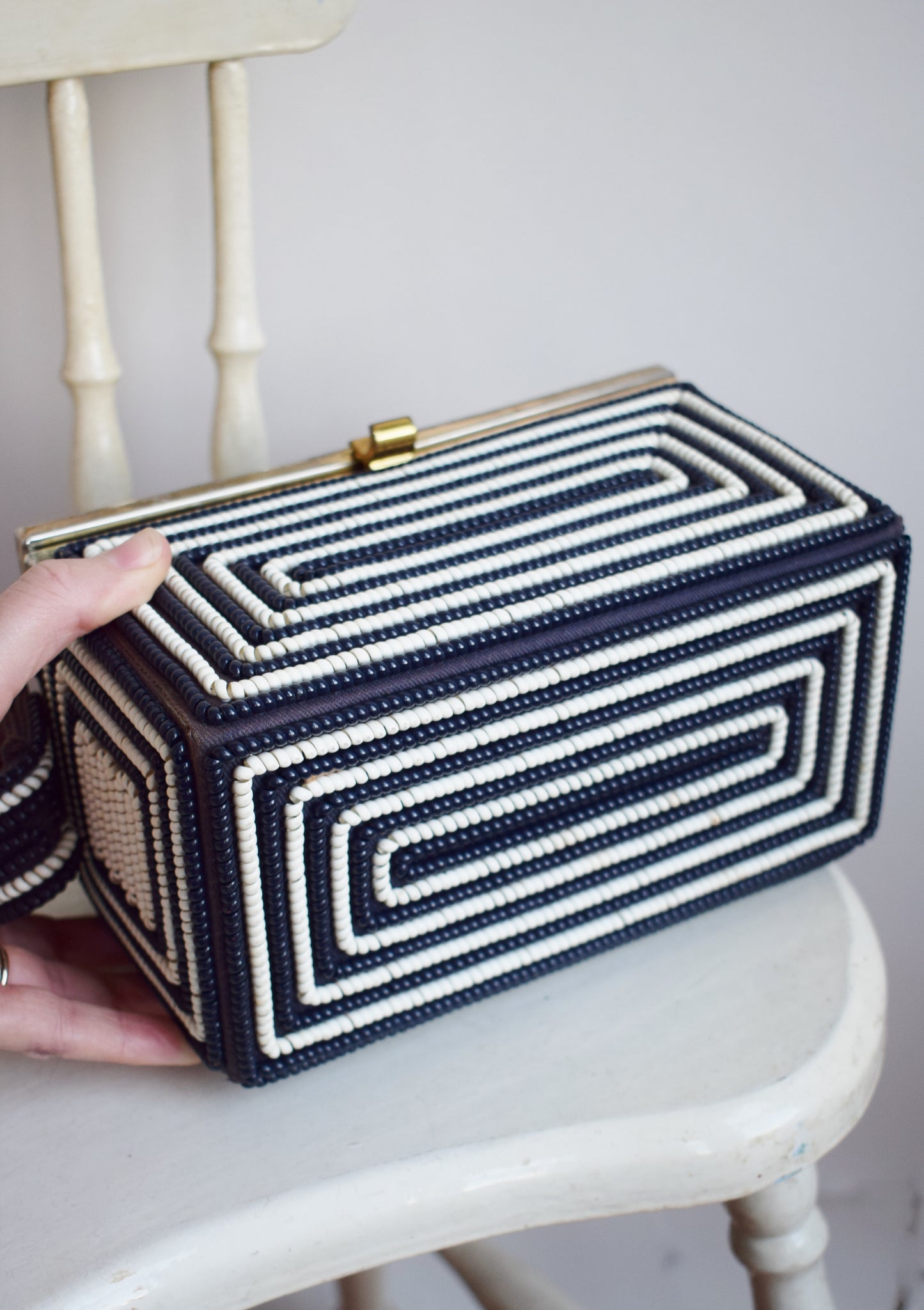 1940s Telephone Cord Box Handbag