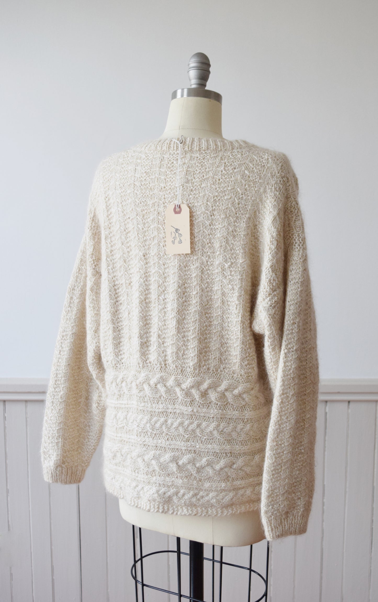 Vintage Handknit Mohair Blend Sweater | M/L