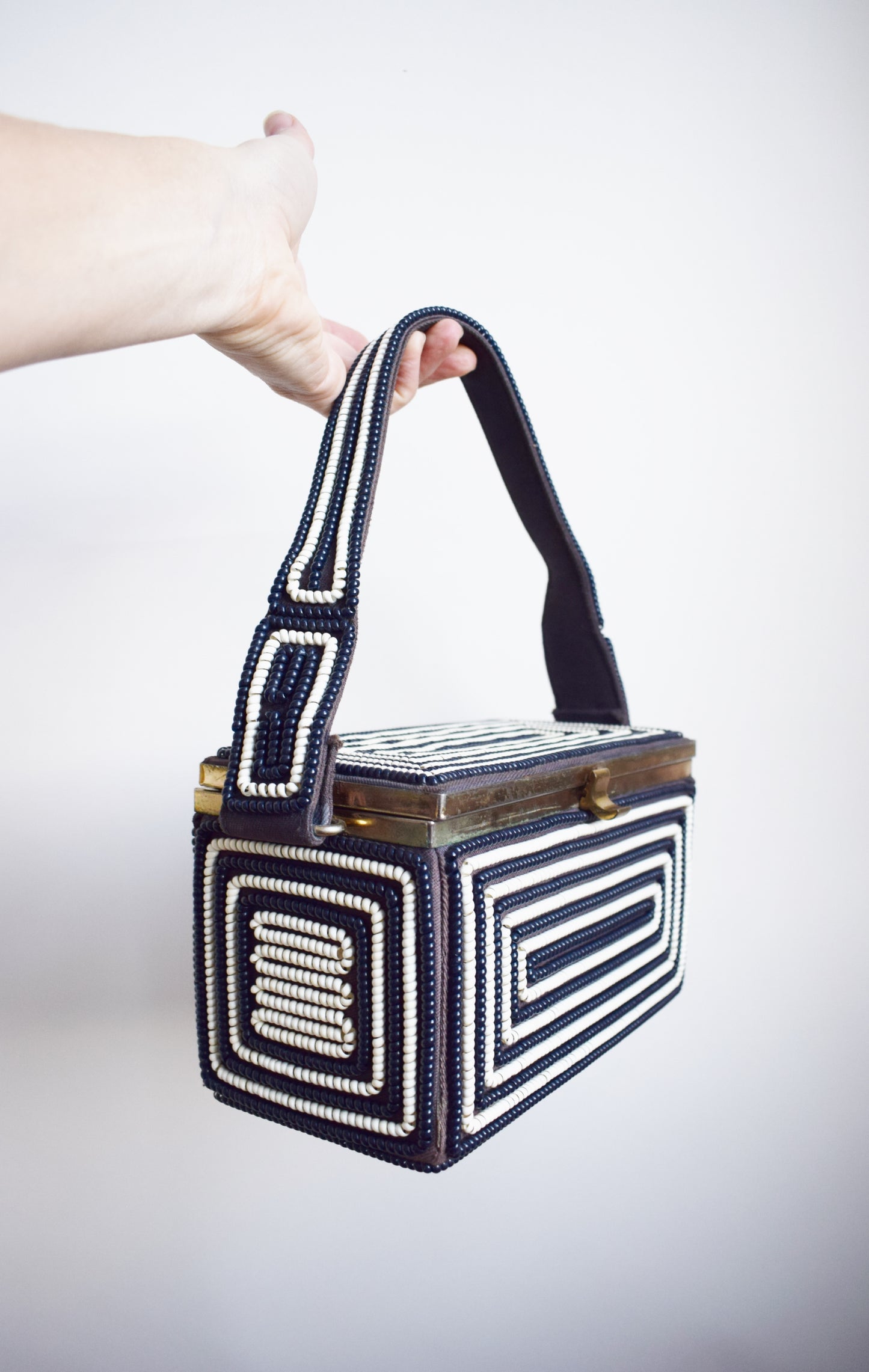 1940s Telephone Cord Box Handbag